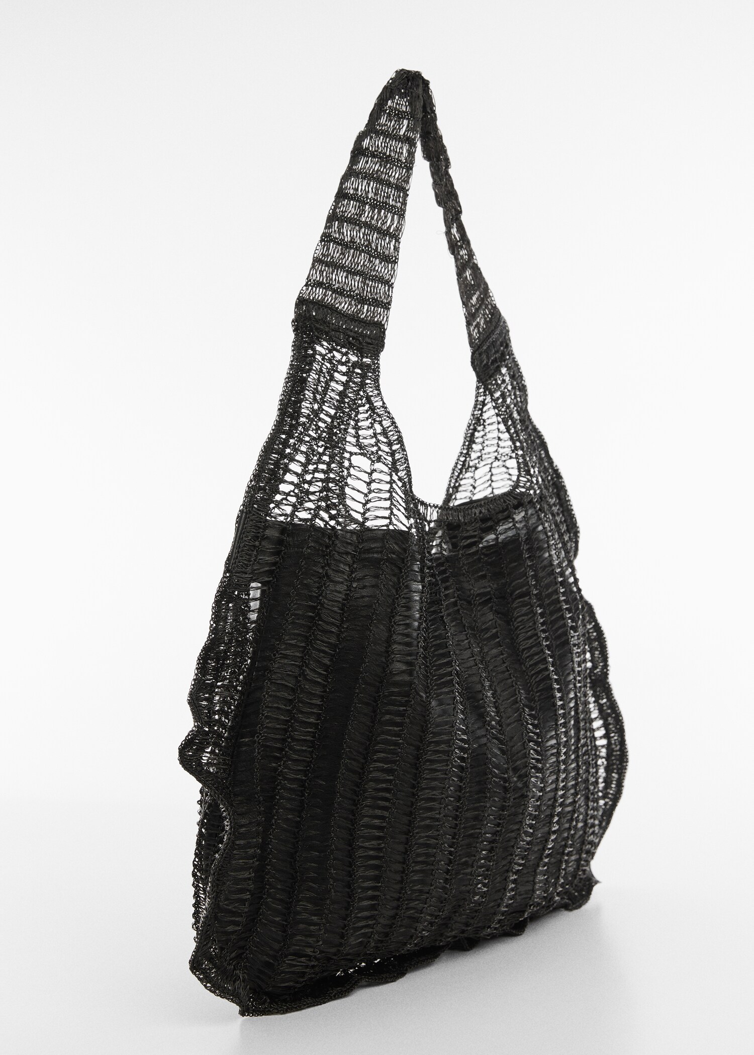 Mesh pattern shopper bag - Medium plane