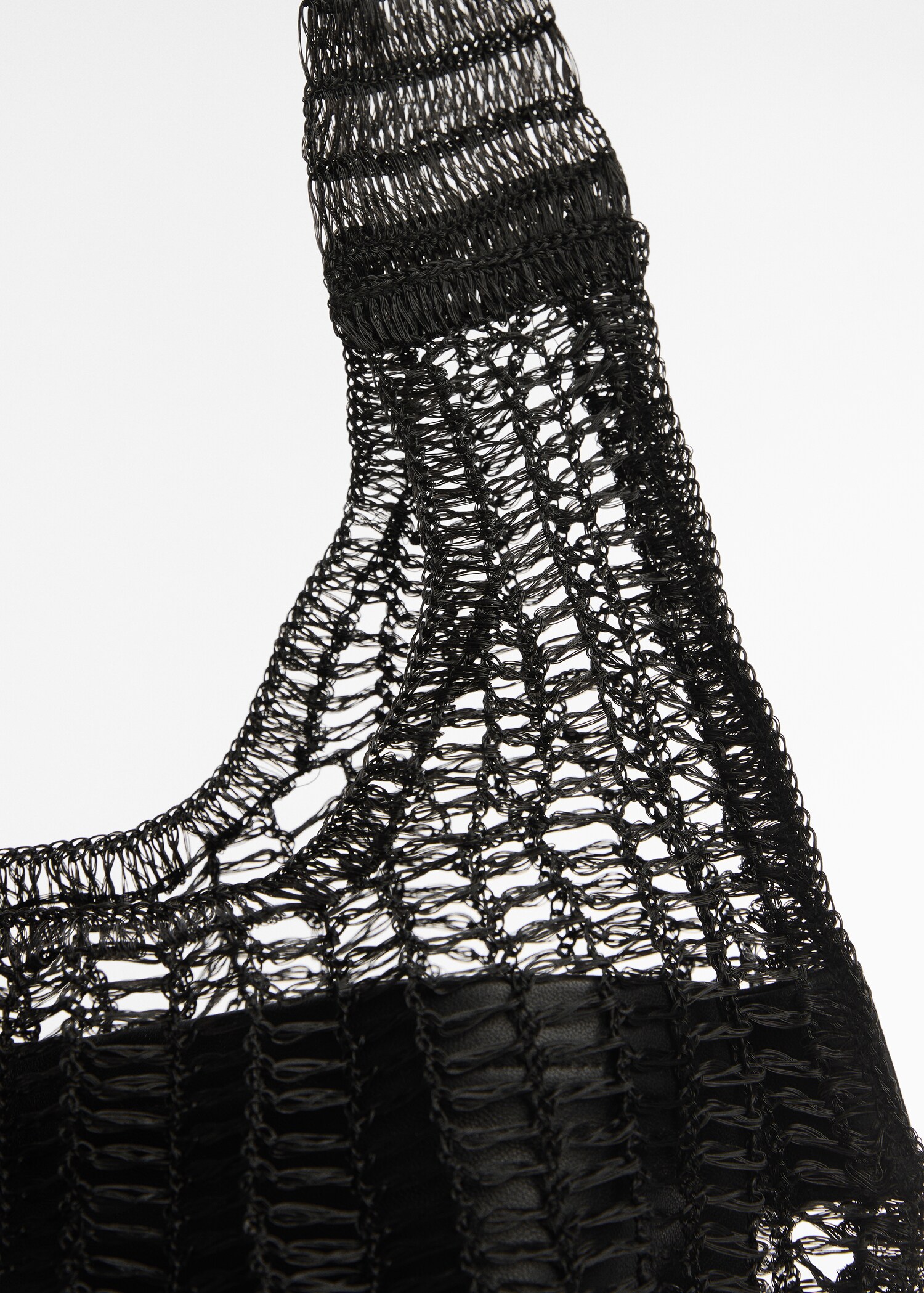 Mesh pattern shopper bag - Details of the article 1