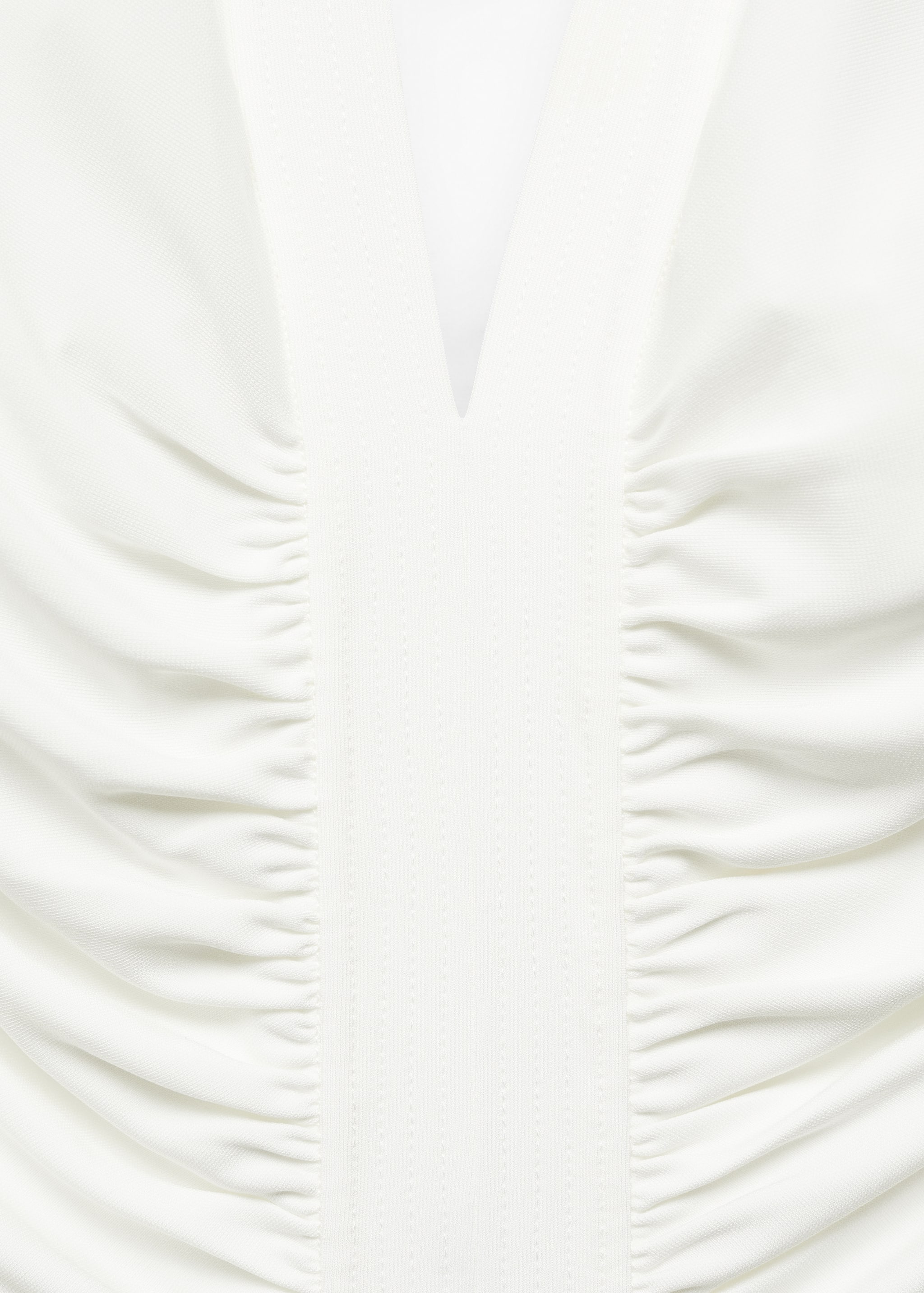 Draped halter dress with opening - Details of the article 8