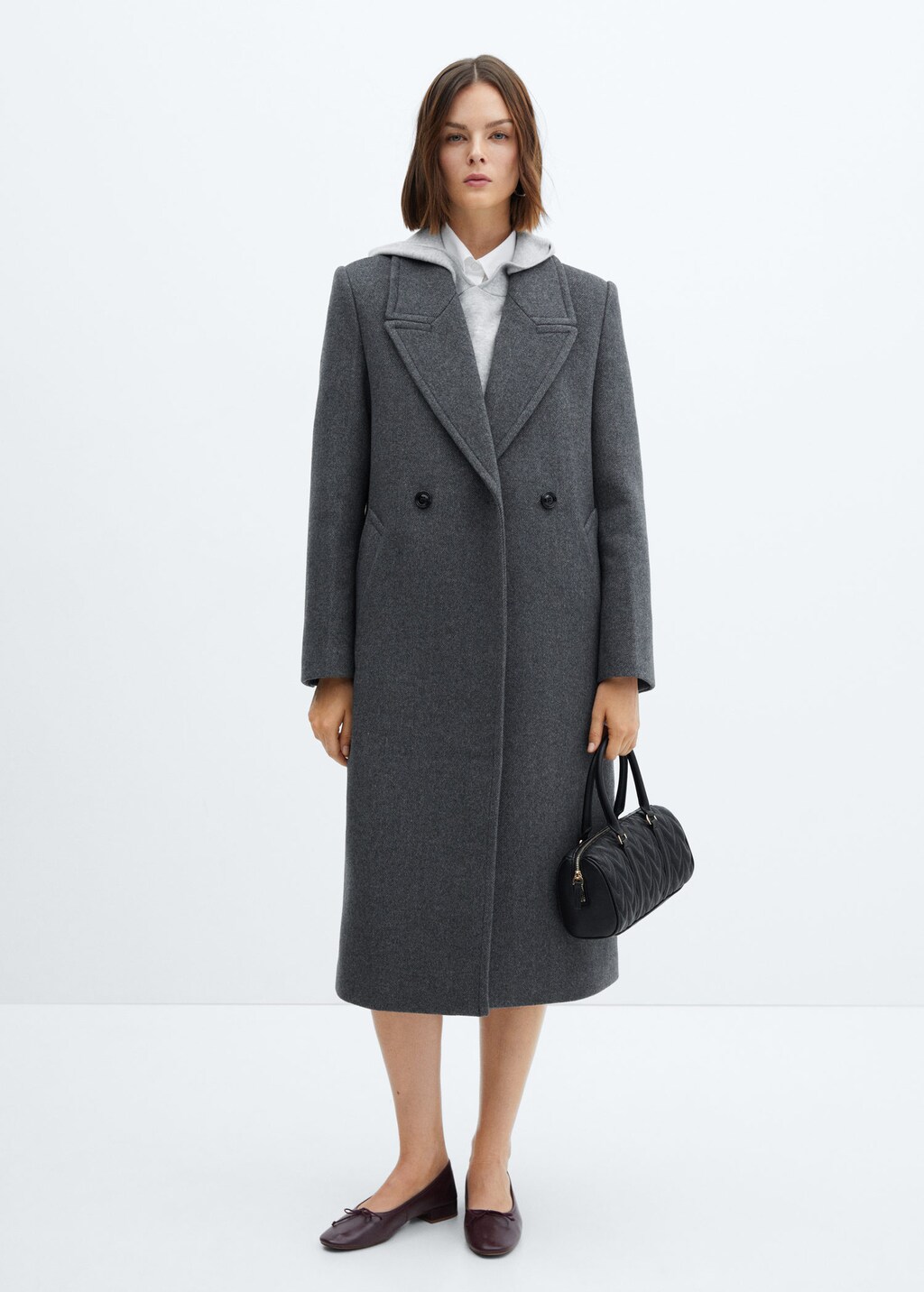 Lapels sales wool coat