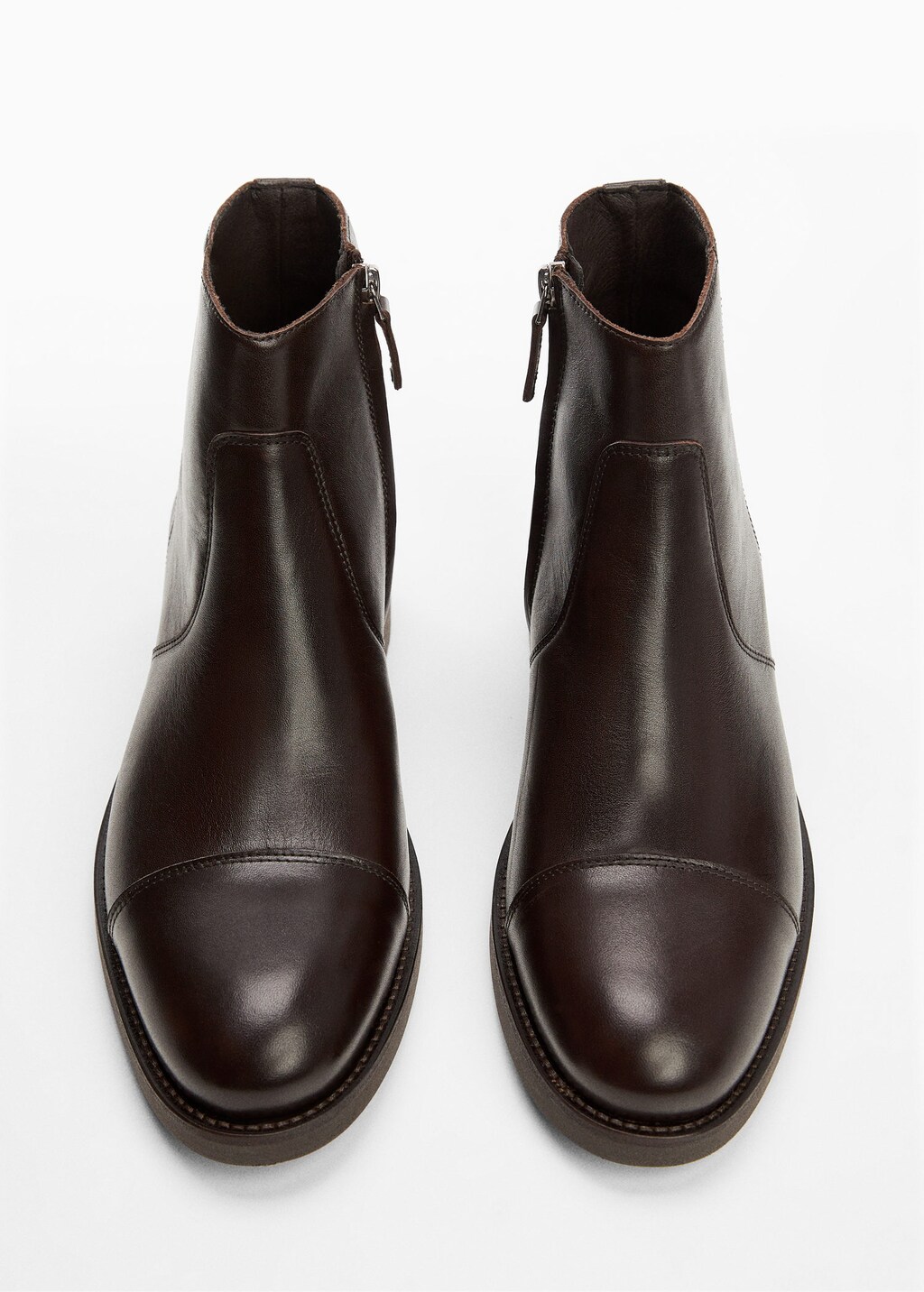 mango leather chelsea boots