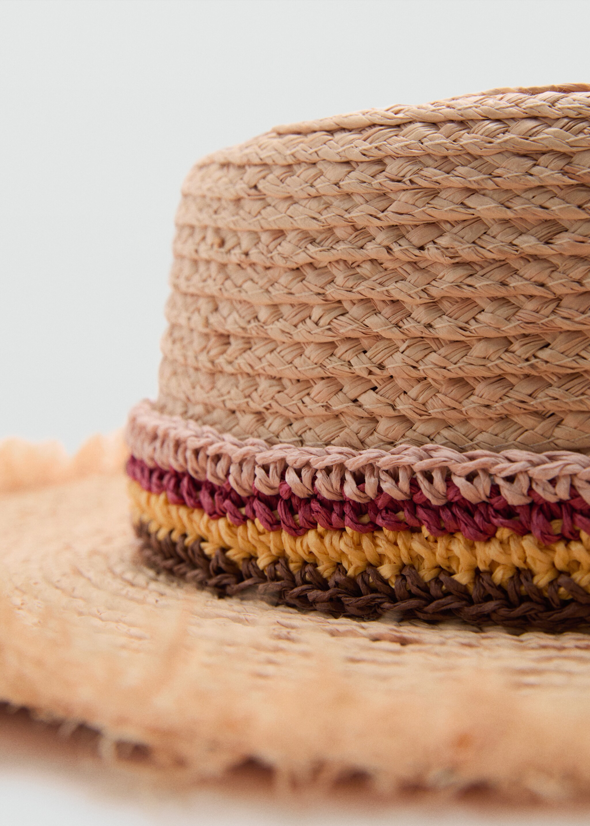 Braided hat with ribbon - Details of the article 1