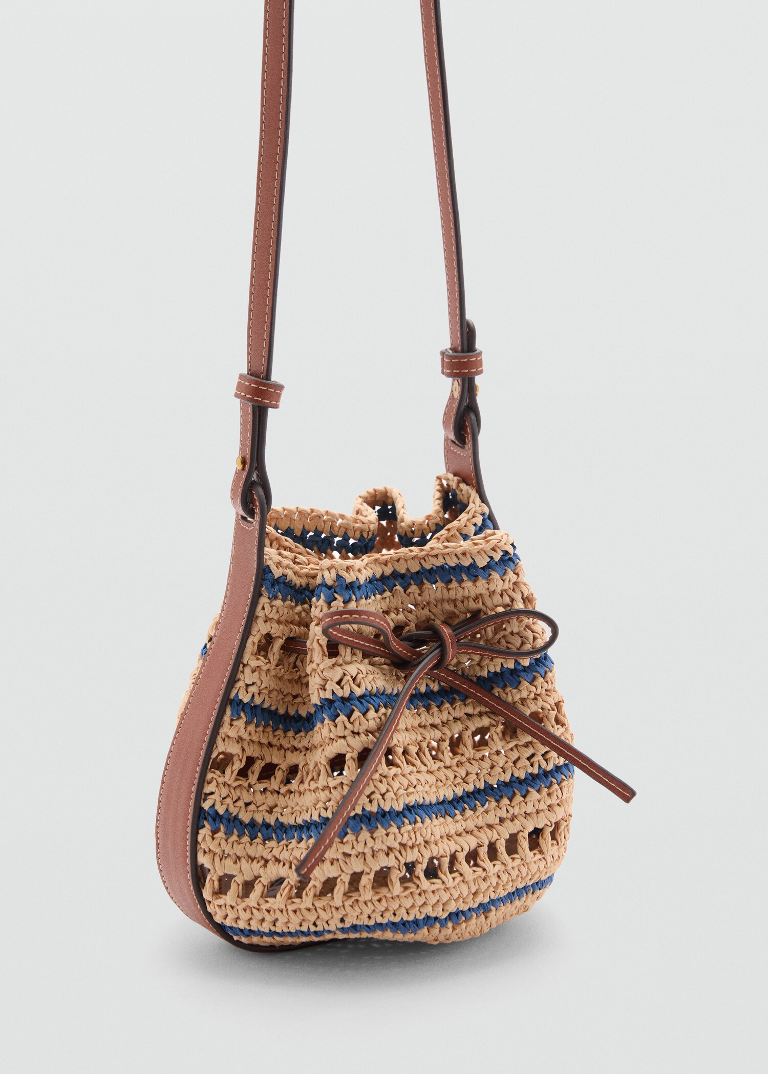 Combined natural fibre bag - Medium plane