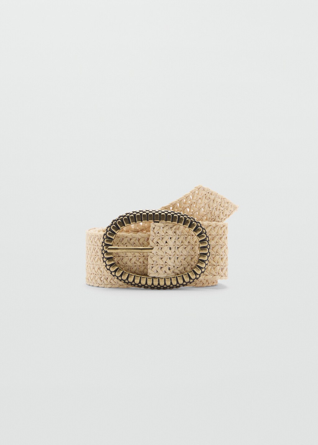 Ceinture boucle raphia Femme MANGO Maurice