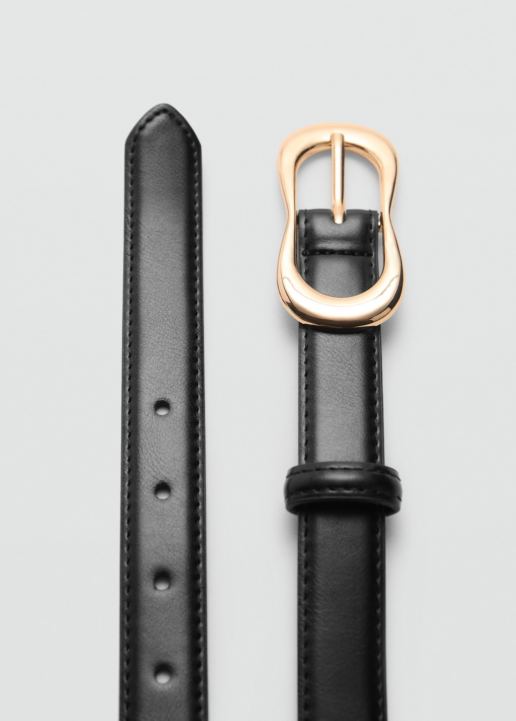 Buckle skinny belt Women MANGO Philippines