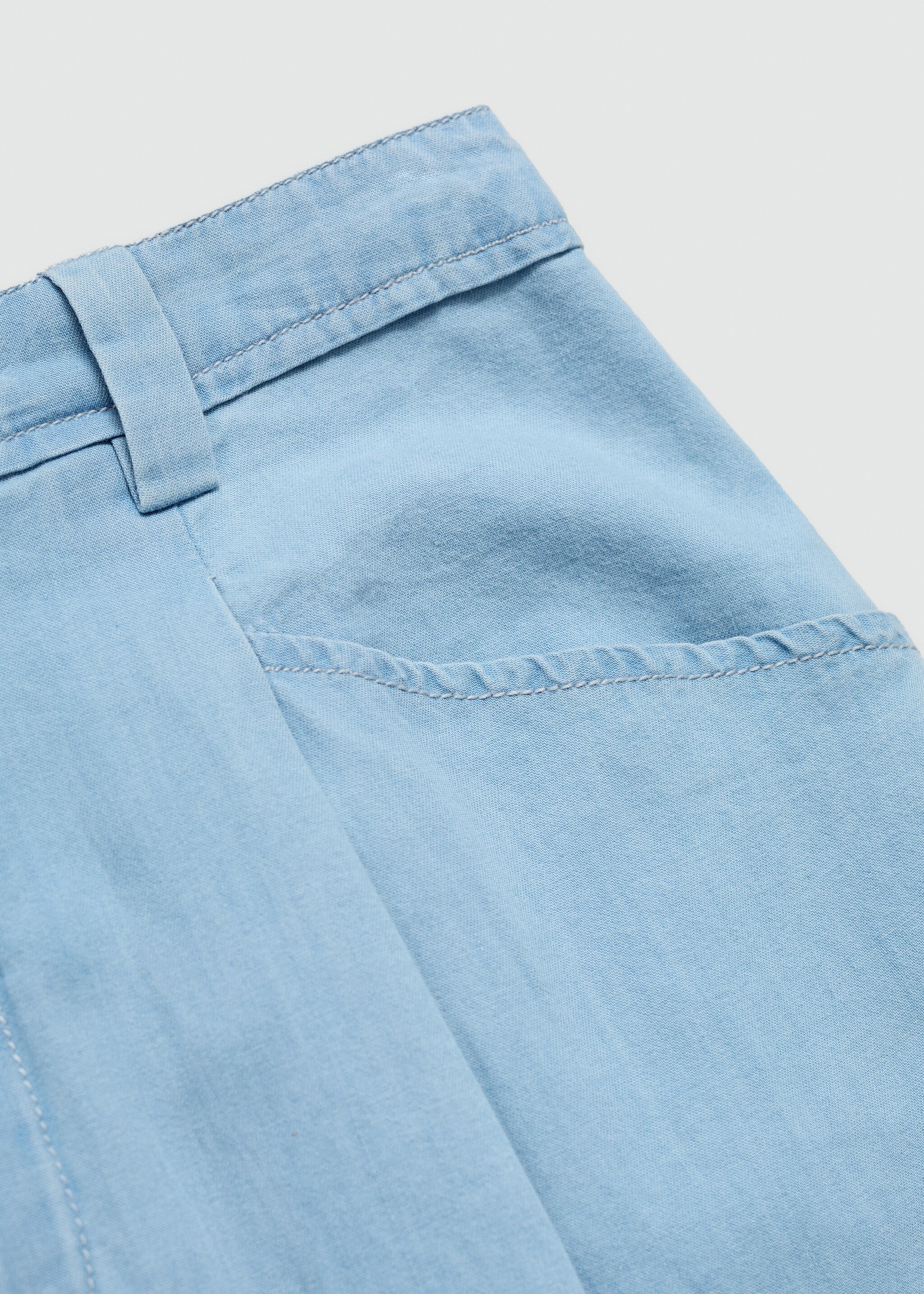 Straight mid-rise shorts - Details of the article 0