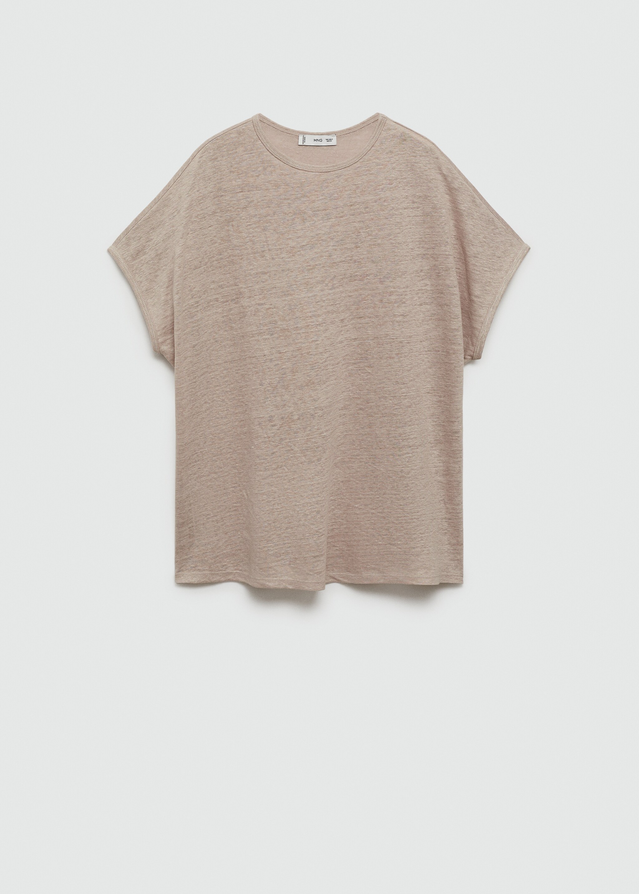 Short-sleeved linen t-shirt - Article without model