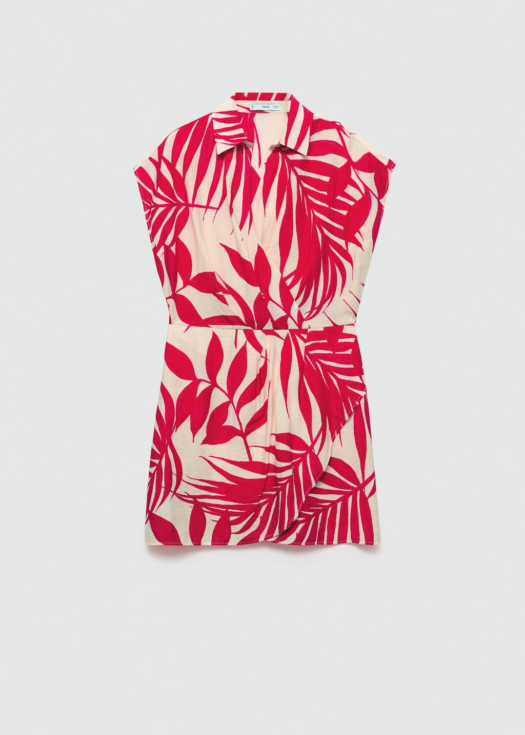 Mango print wrap dress hotsell