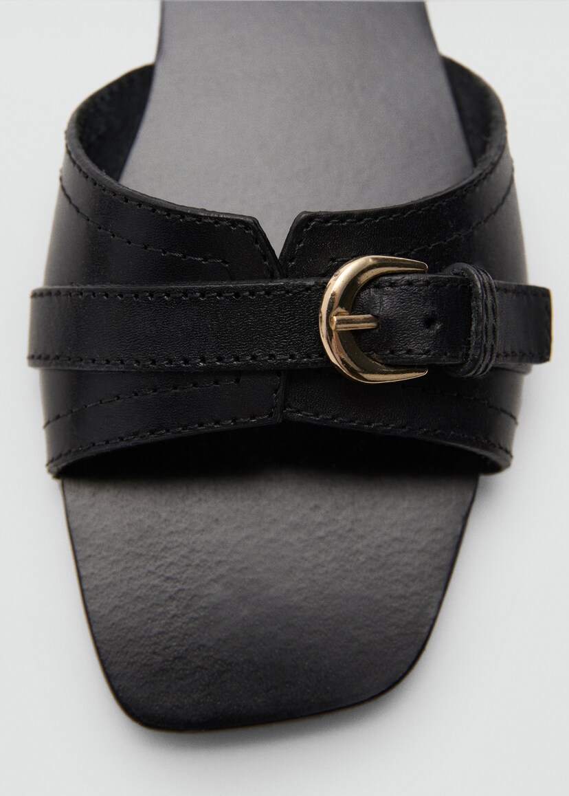 Opal Mesh Leather Buckle Sandal