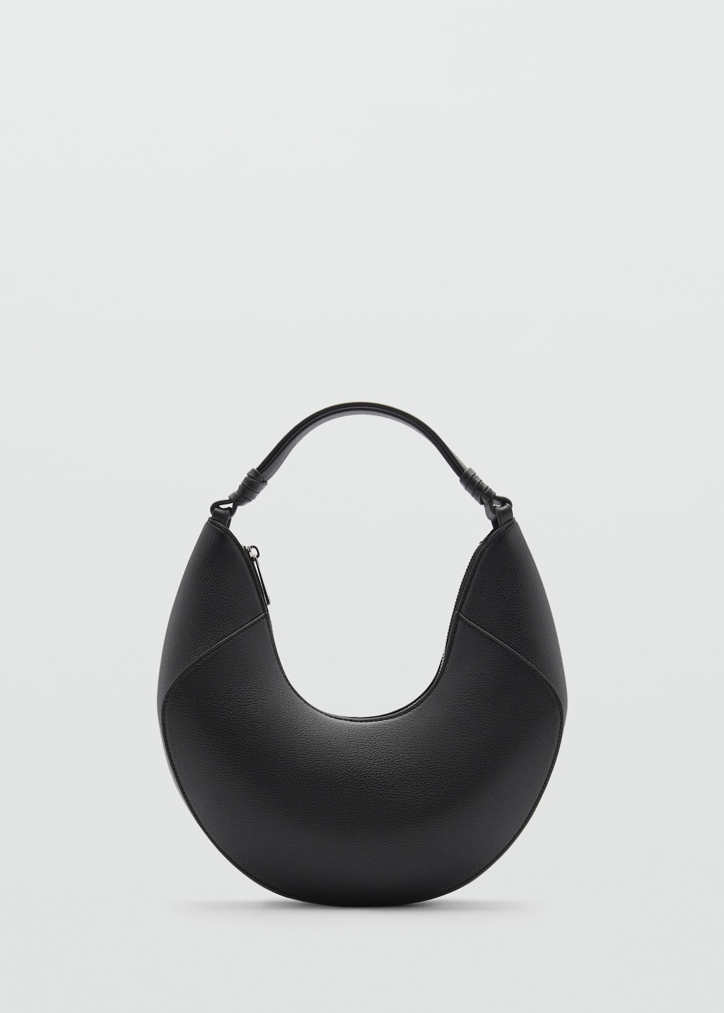 Mango Leather Effect Shoulder Bag