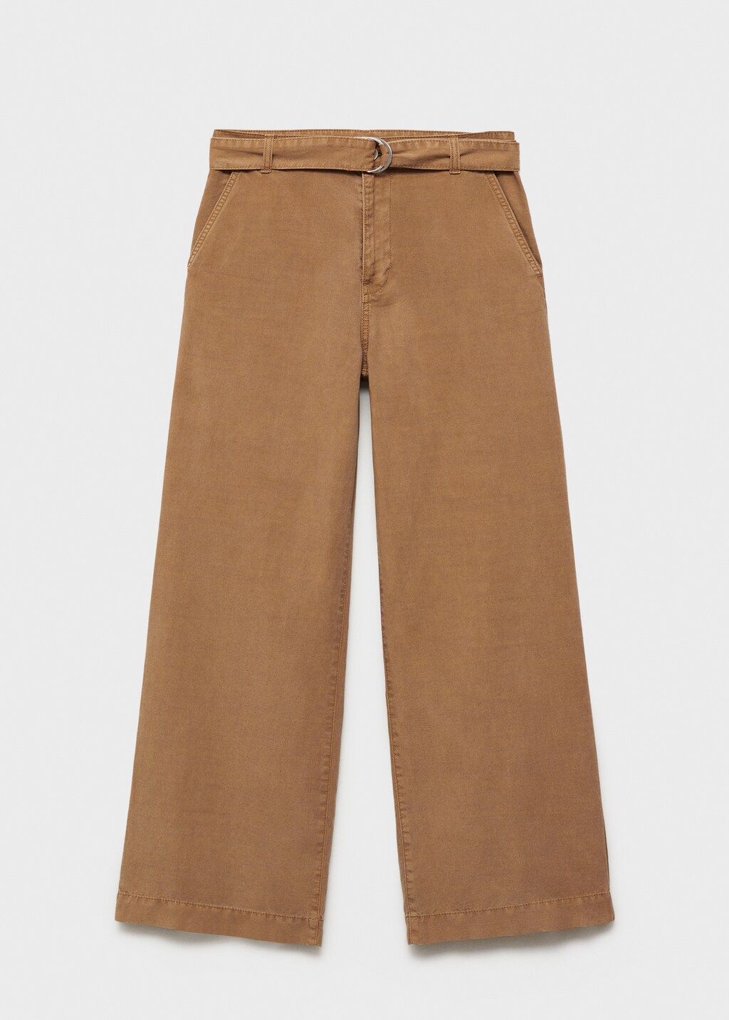 Flowy wideleg trousers with belt - Women | MANGO USA Flowy wideleg trousers with belt - Women | MANGO USA
