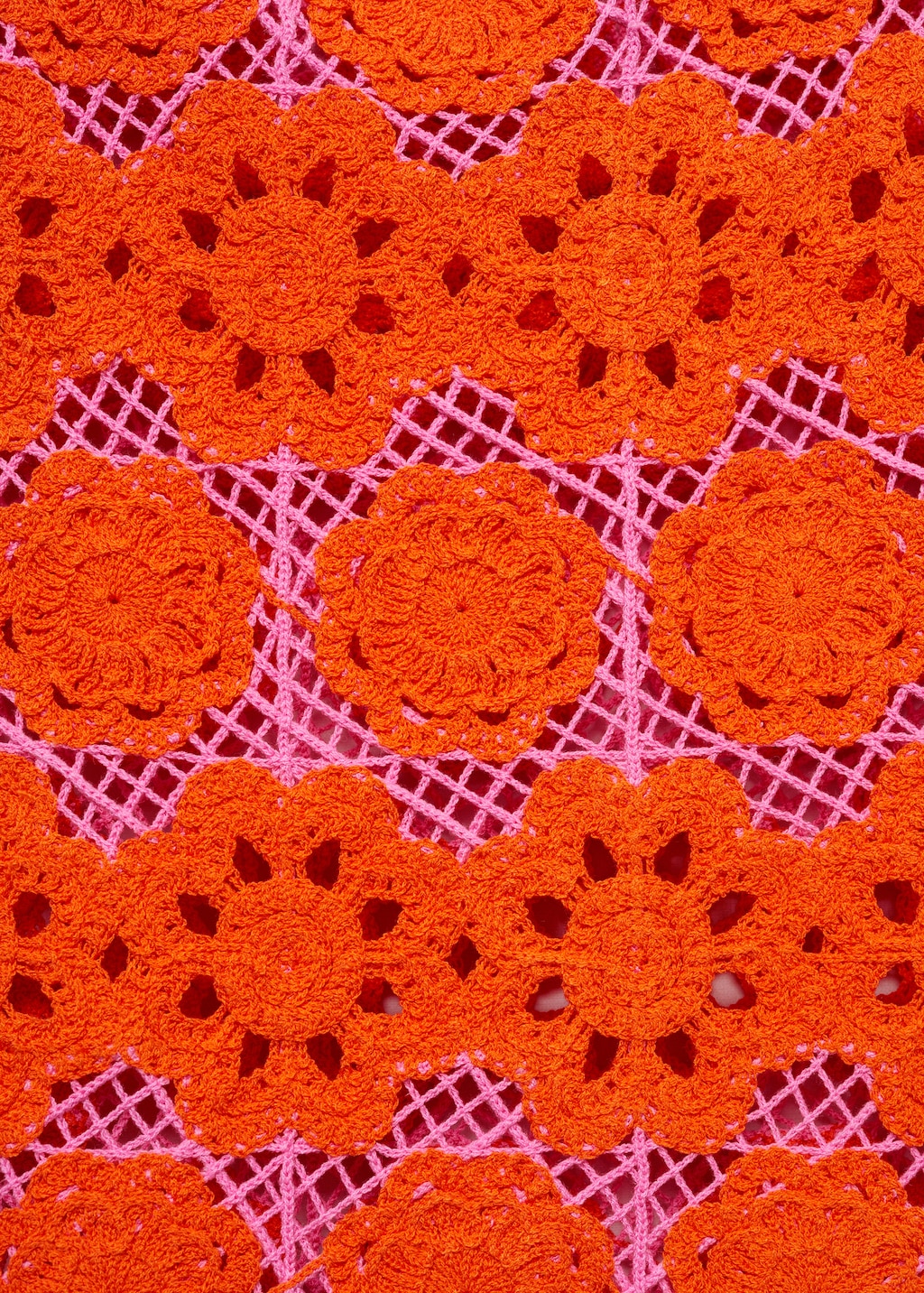 Mango Floral crochet dress