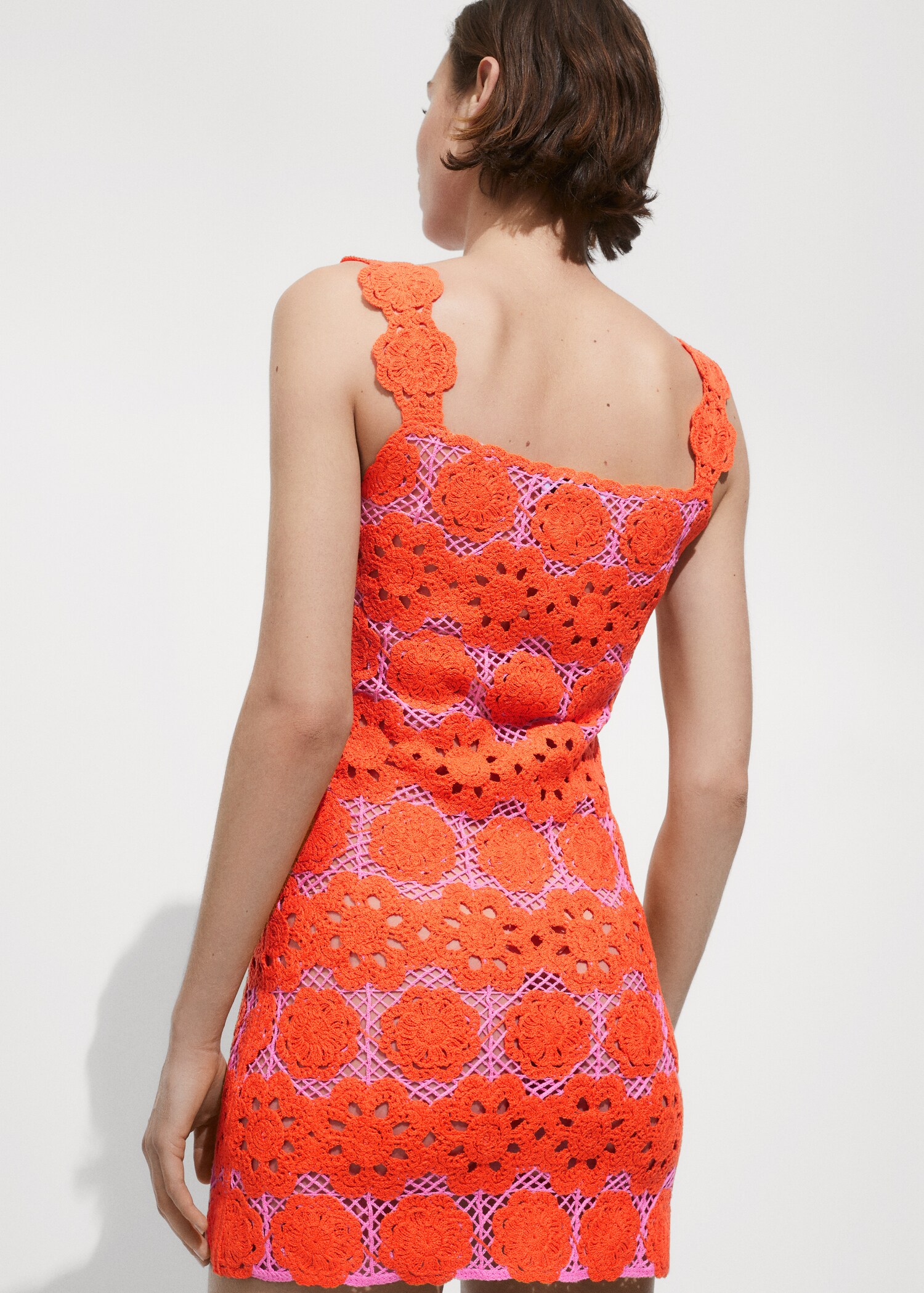 Vestido crochet flores - Reverso del artículo