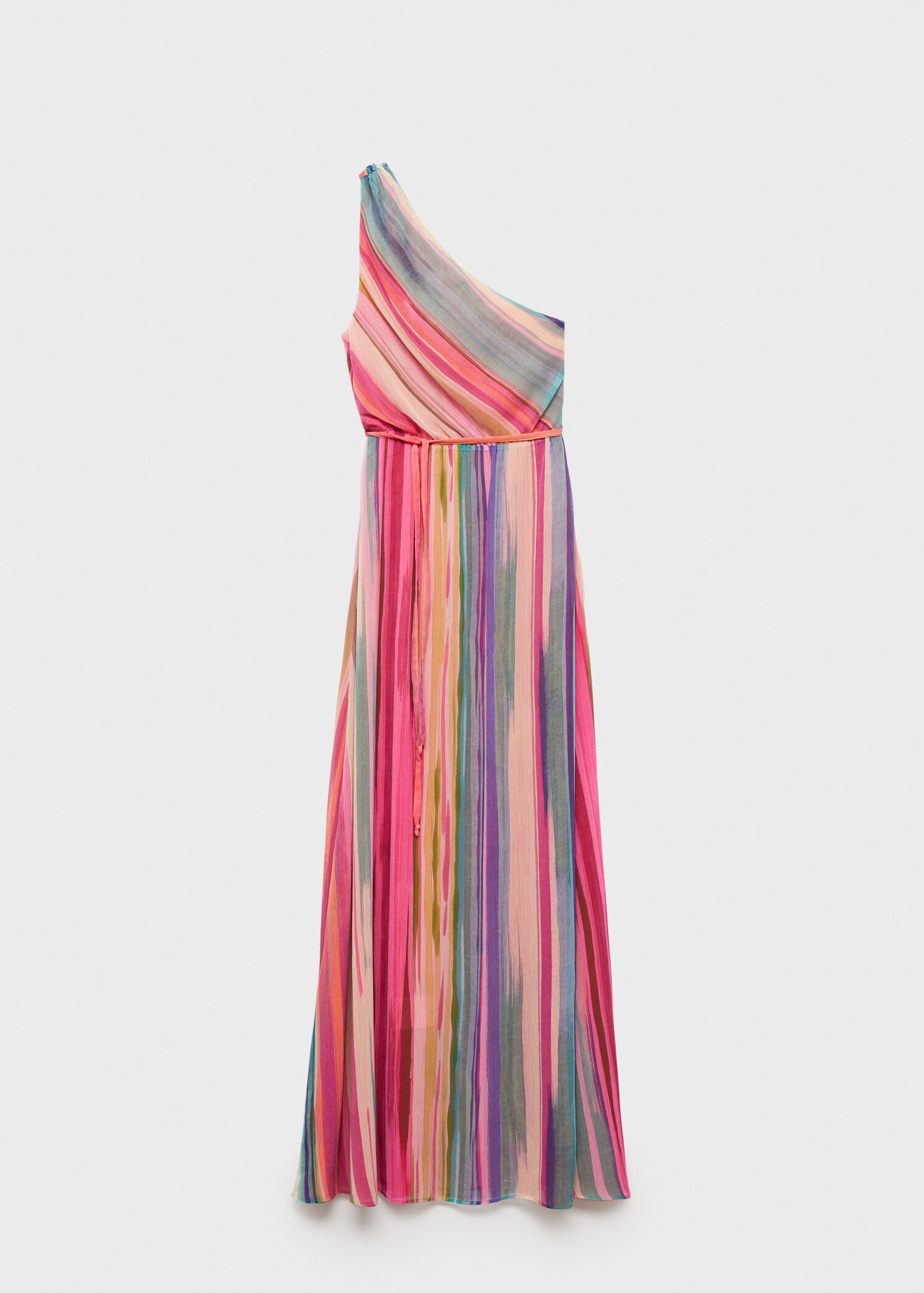Striped asymmetrical dress - Article without model
