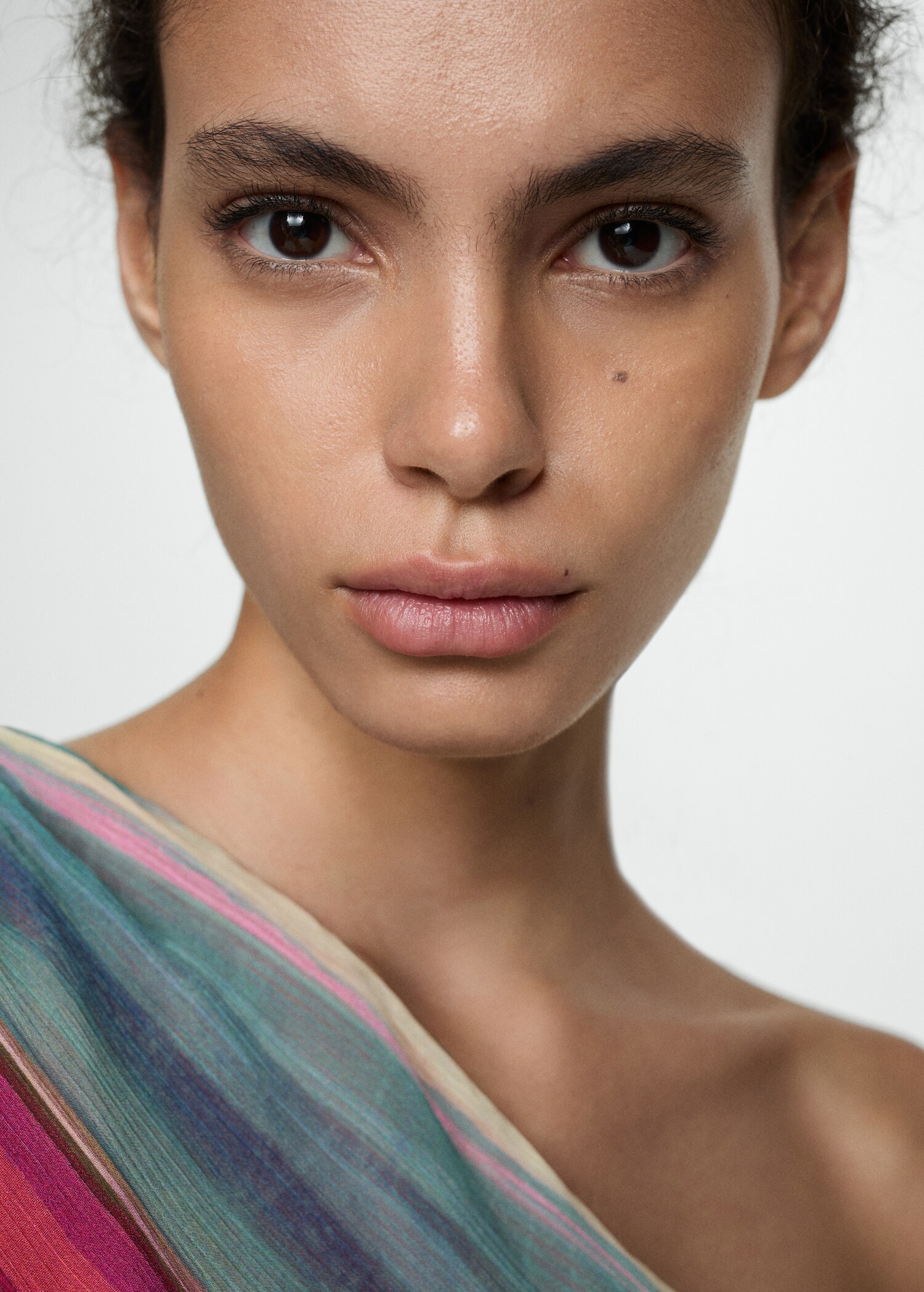 Striped asymmetrical dress - Details of the article 2