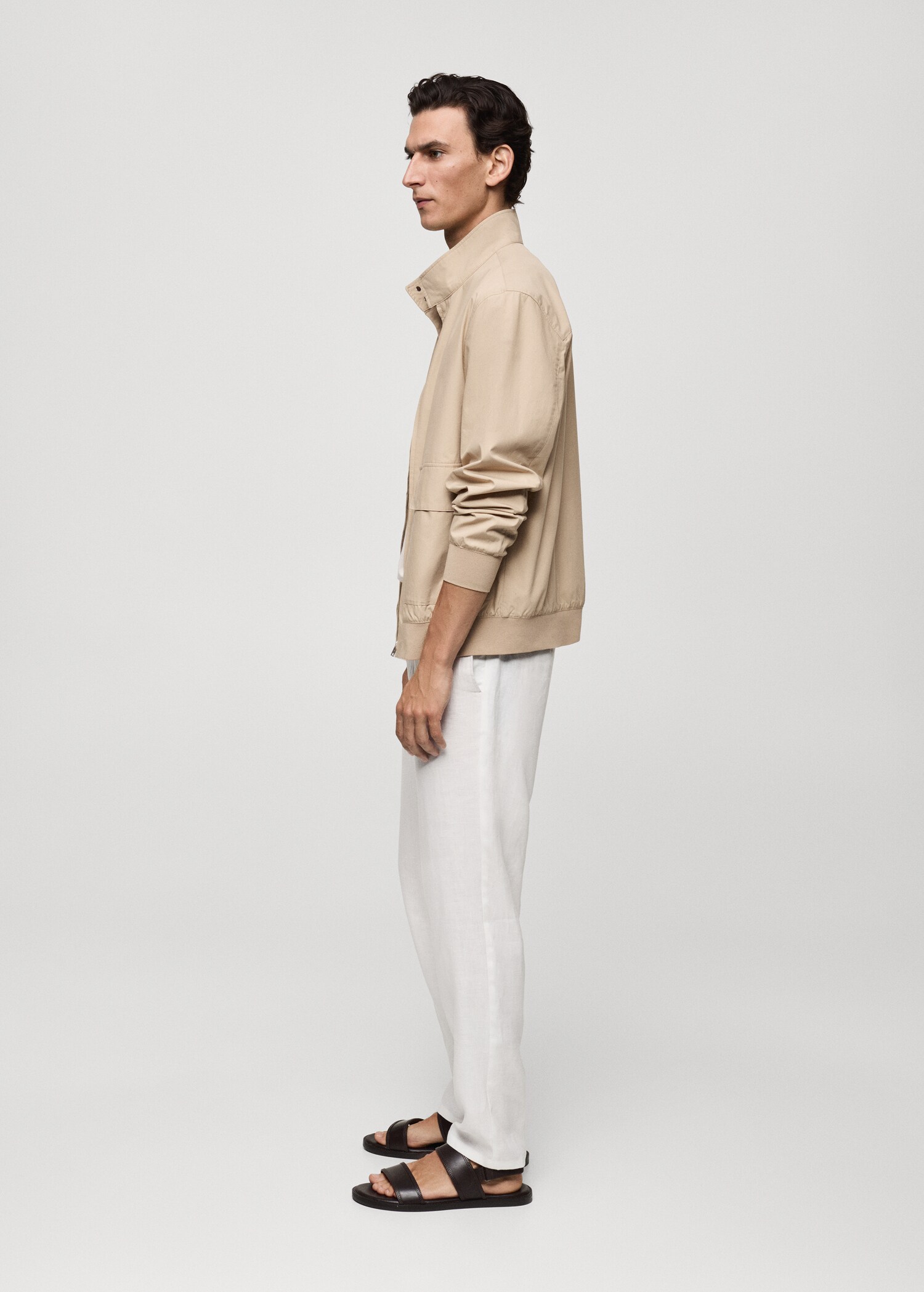 100% cotton jacket with pockets - Details of the article 2