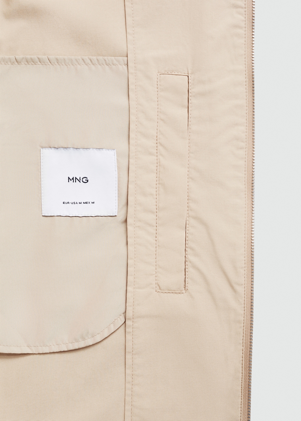 100% cotton jacket with pockets