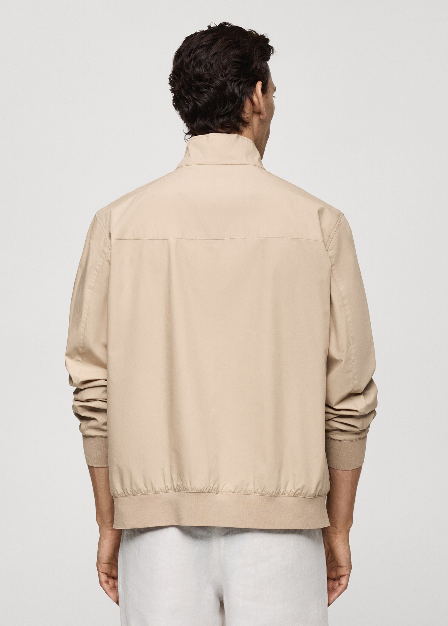 100% cotton jacket with pockets - Reverse of the article