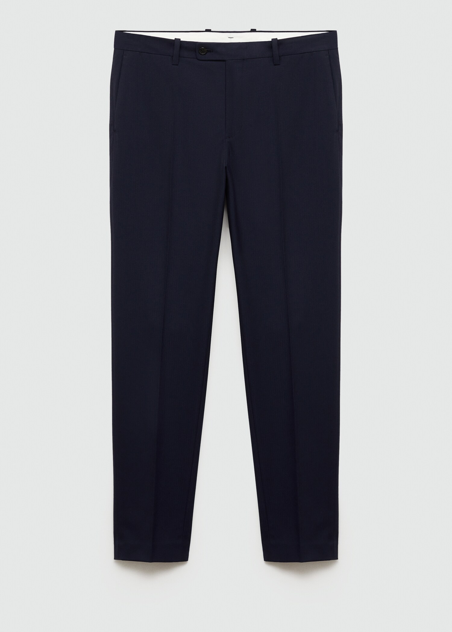 Stretch fabric slim-fit suit trousers - Article without model