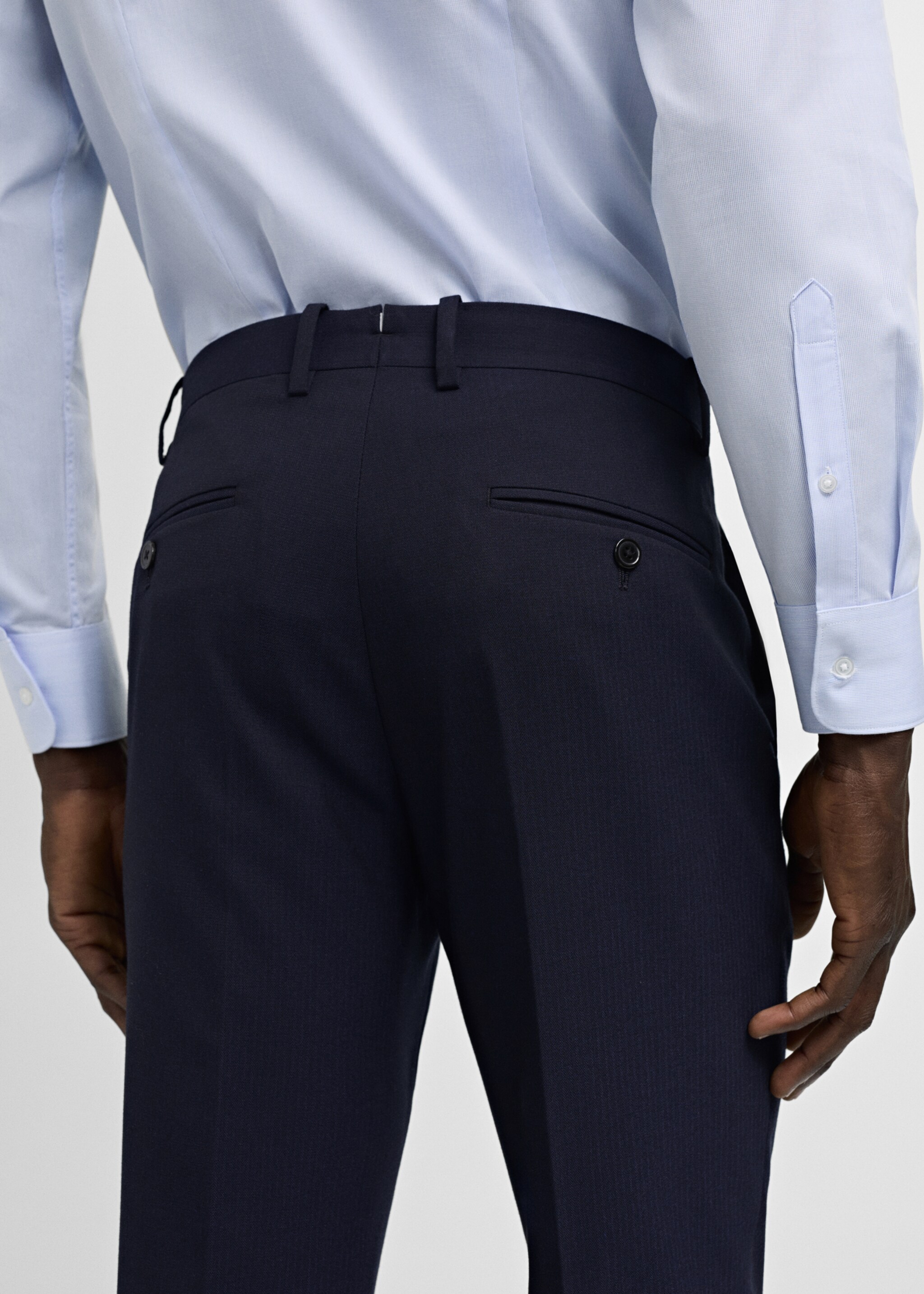 Pantalón traje slim fit tejido comfort stretch - Detalle del artículo 2