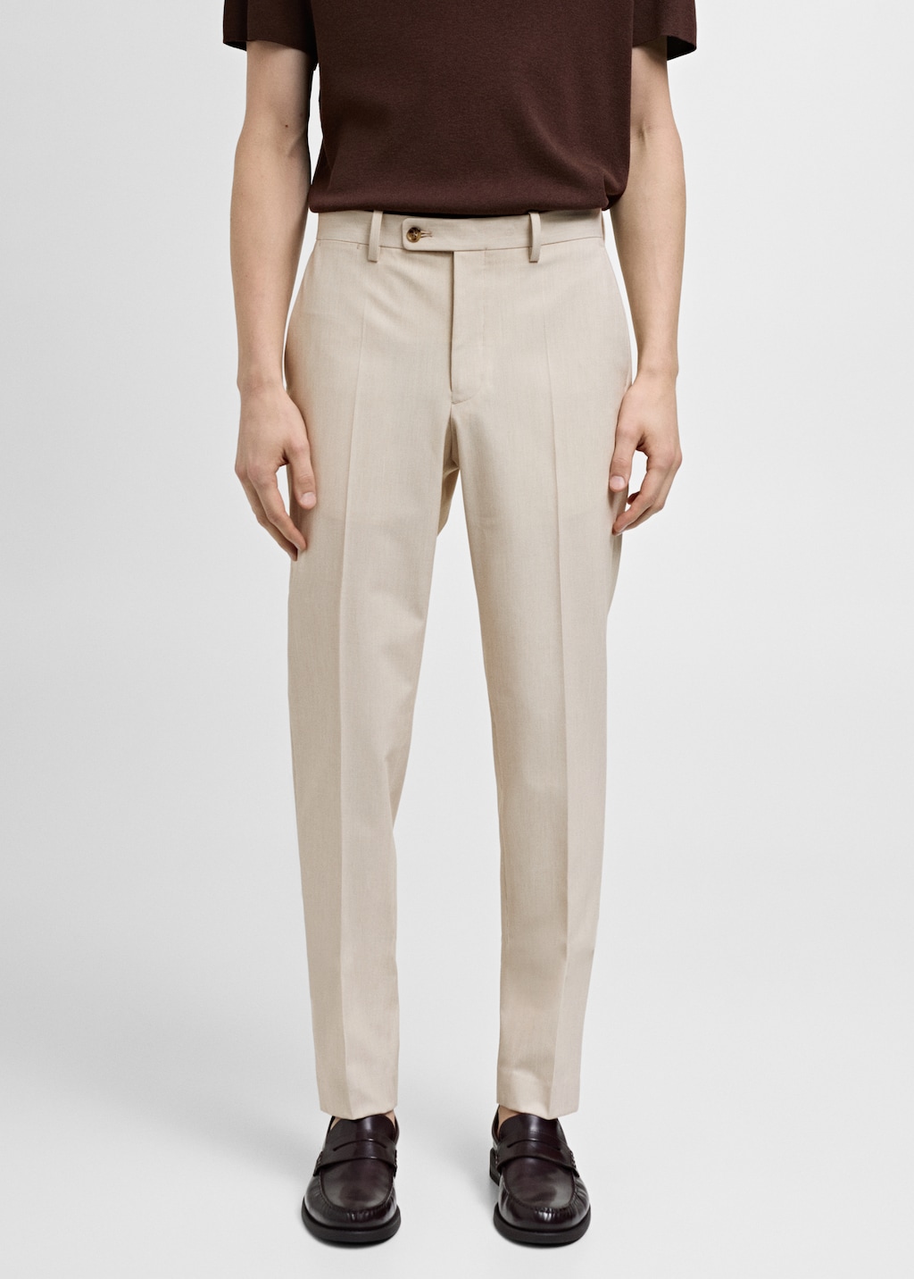 Mango Slim Fit-Anzughose aus Stretchstoff