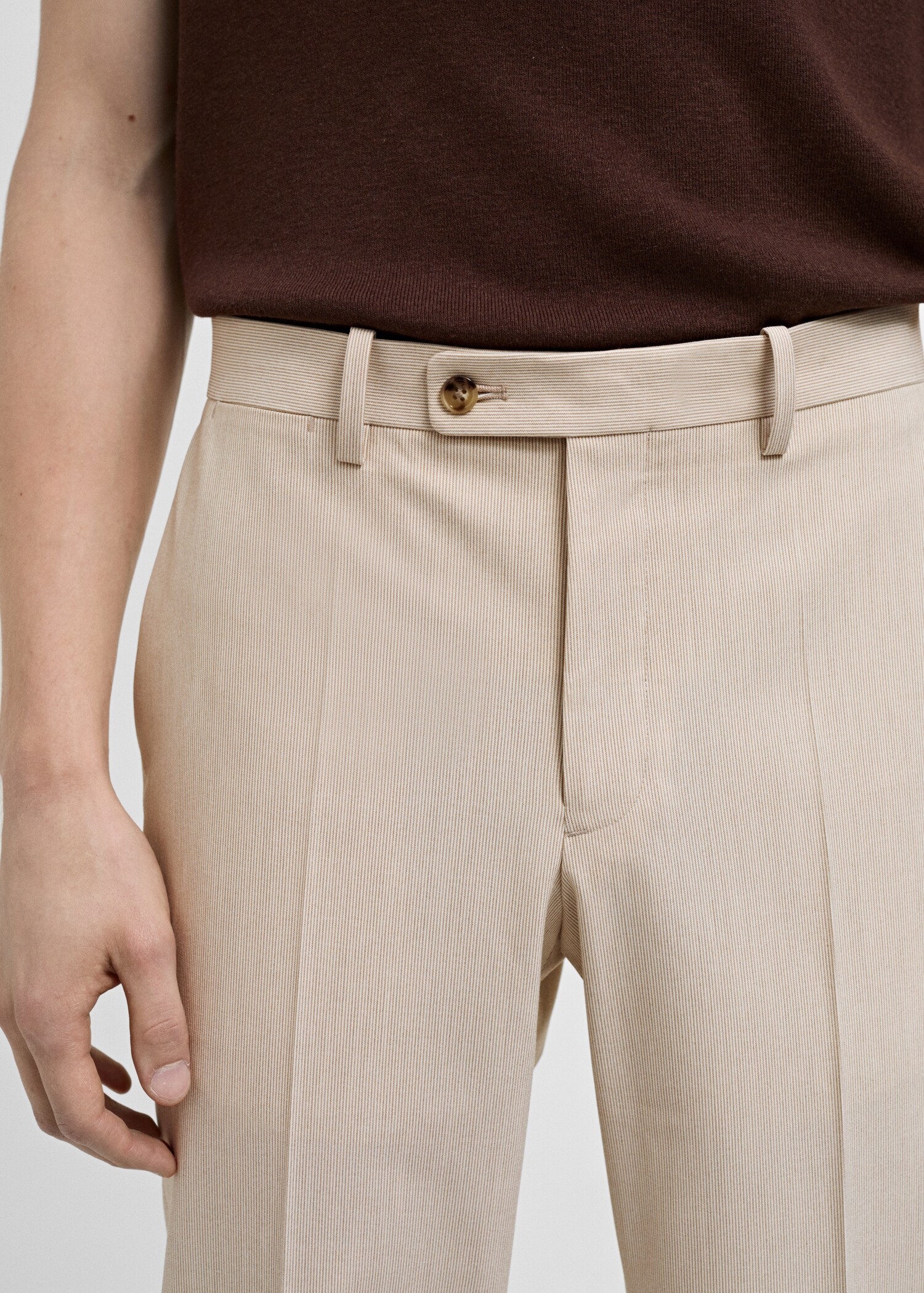 Pantaloni completo slim-fit tessuto comfort stretch - Dettaglio dell'articolo 1