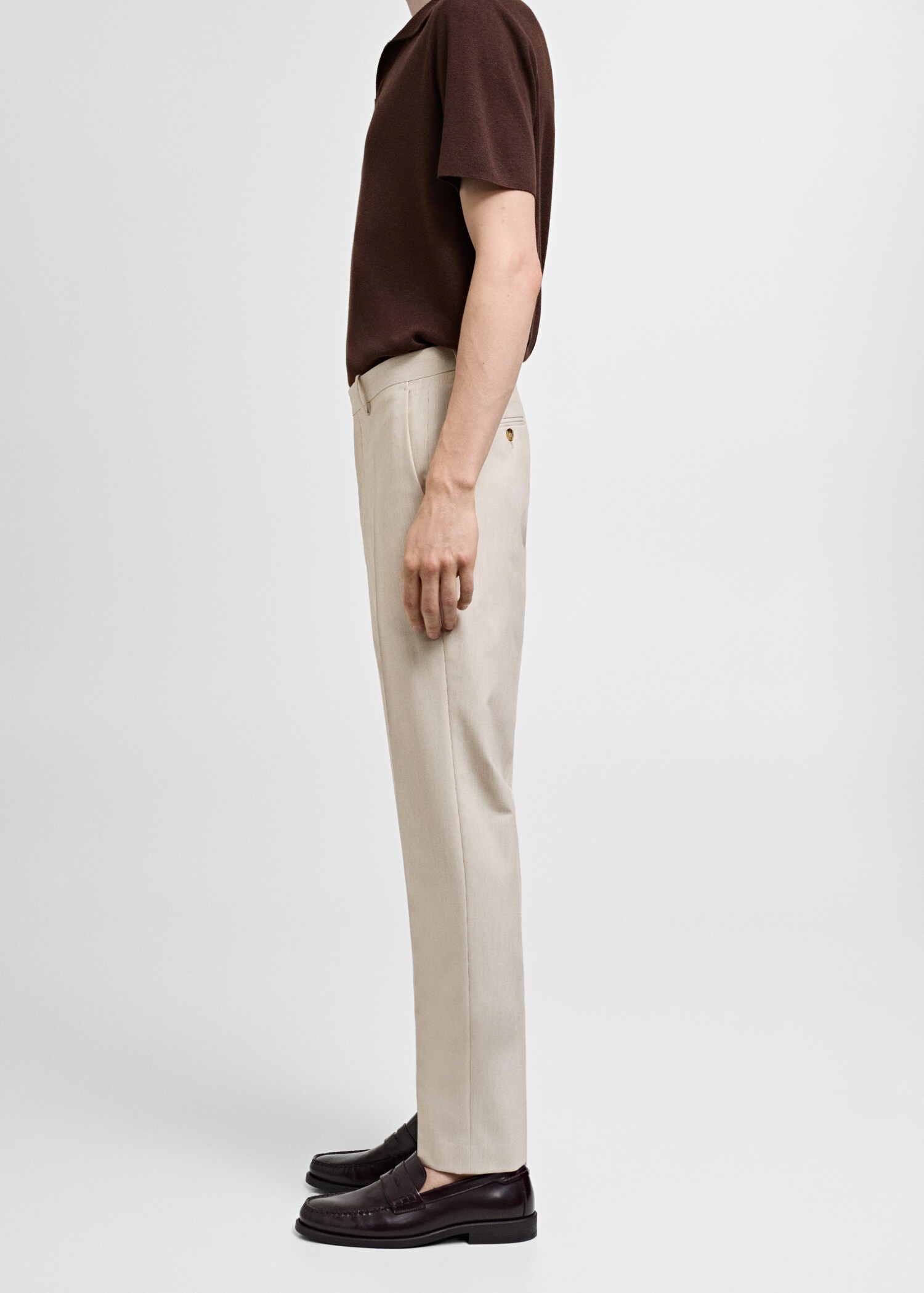 Pantaloni completo slim-fit tessuto comfort stretch - Dettaglio dell'articolo 2