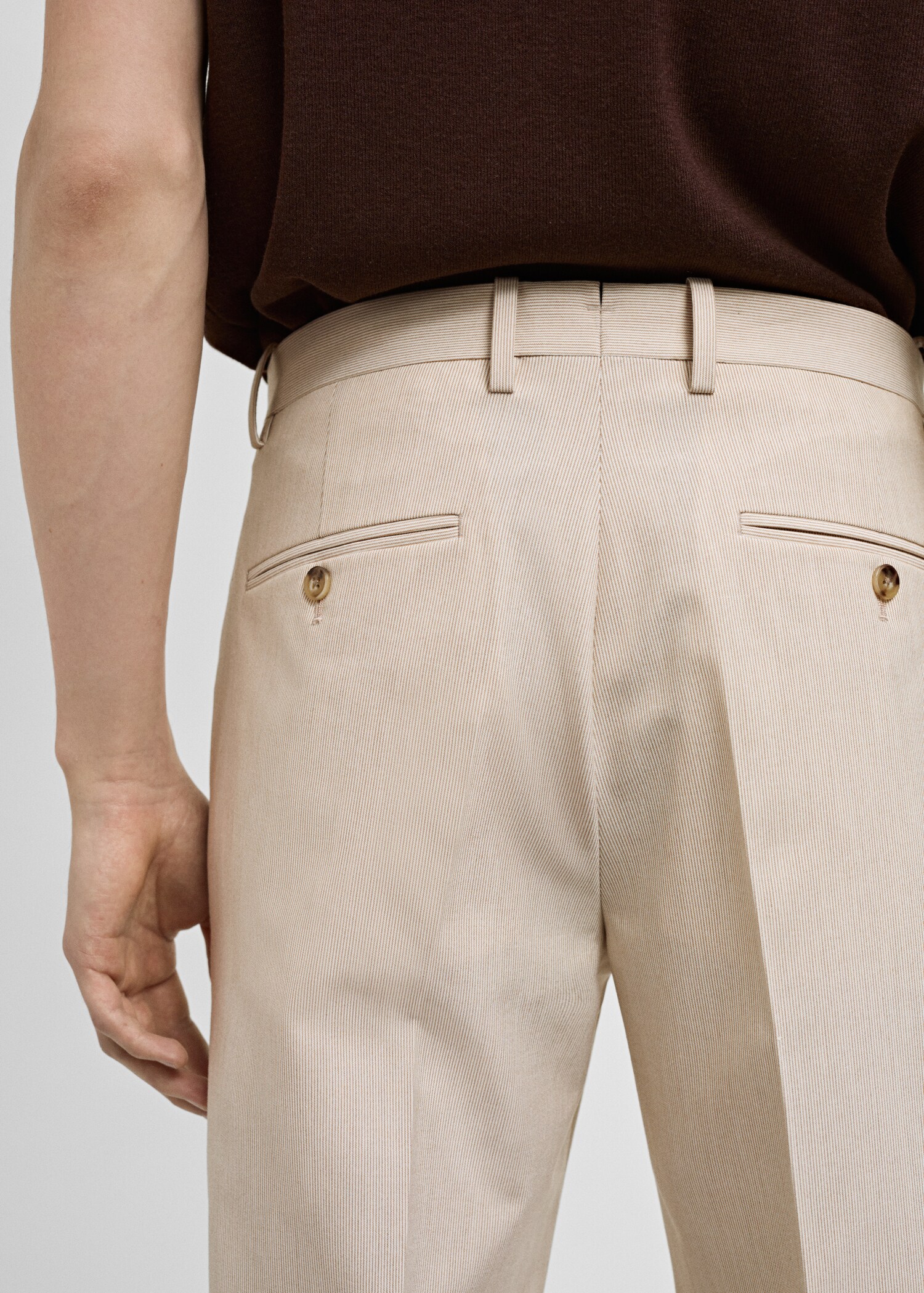Pantaloni completo slim-fit tessuto comfort stretch - Dettaglio dell'articolo 6