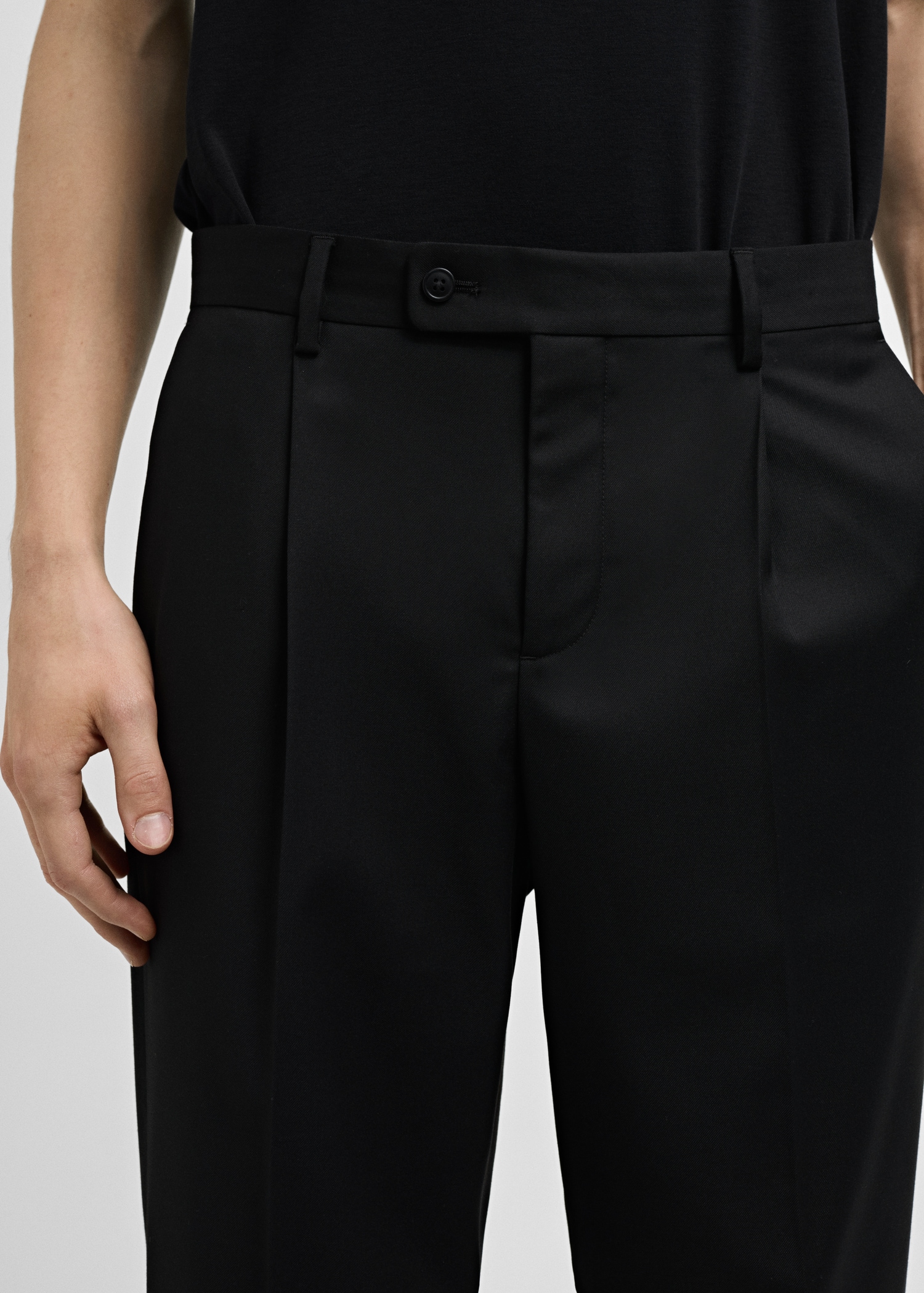 Regular fit suit trousers - Details of the article 1