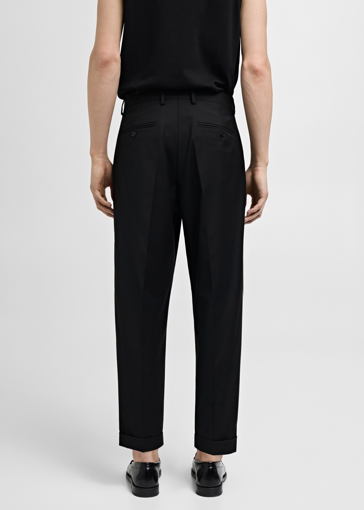 Regular fit suit trousers - Reverse of the article