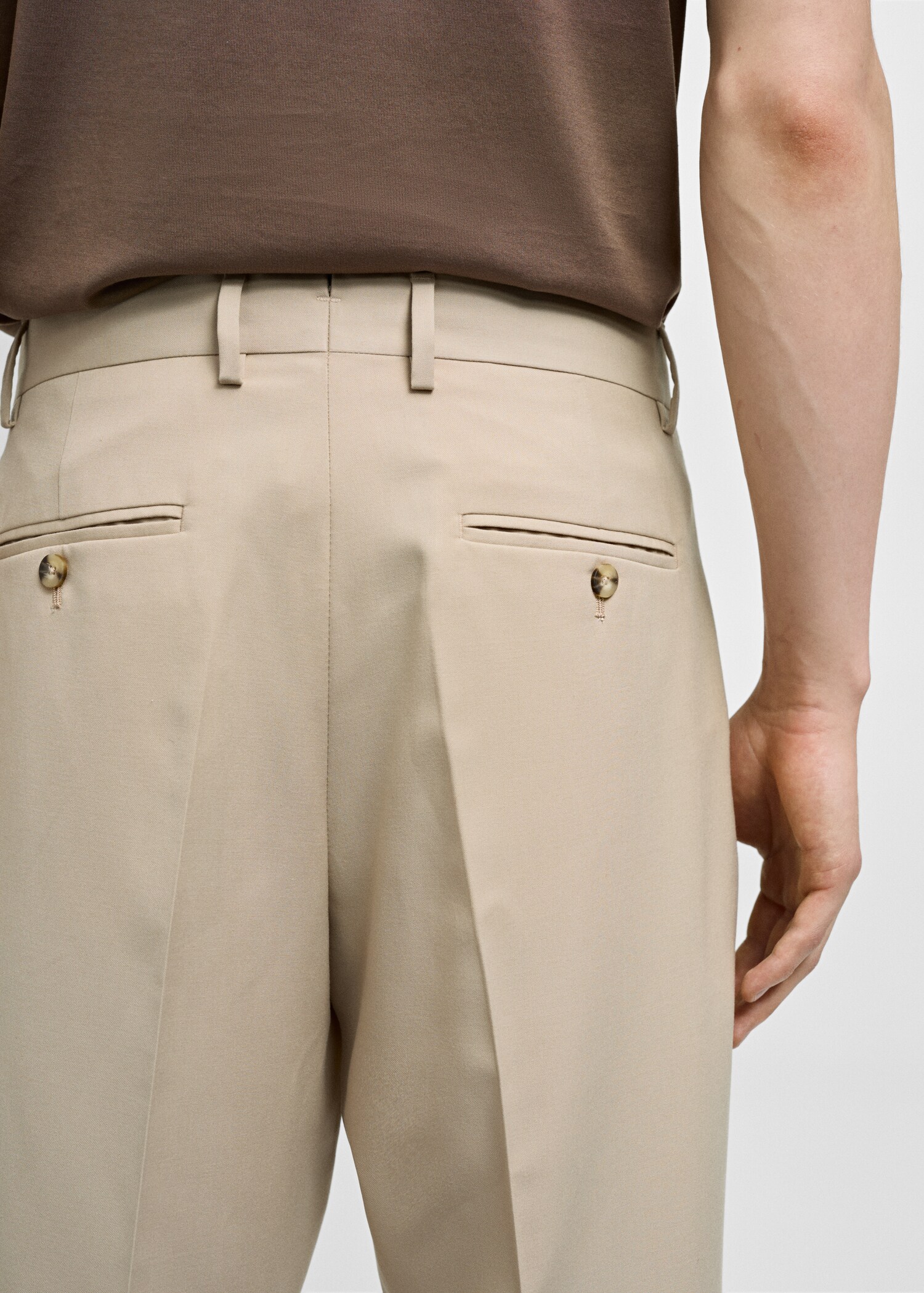 Regular fit suit trousers - Details of the article 6