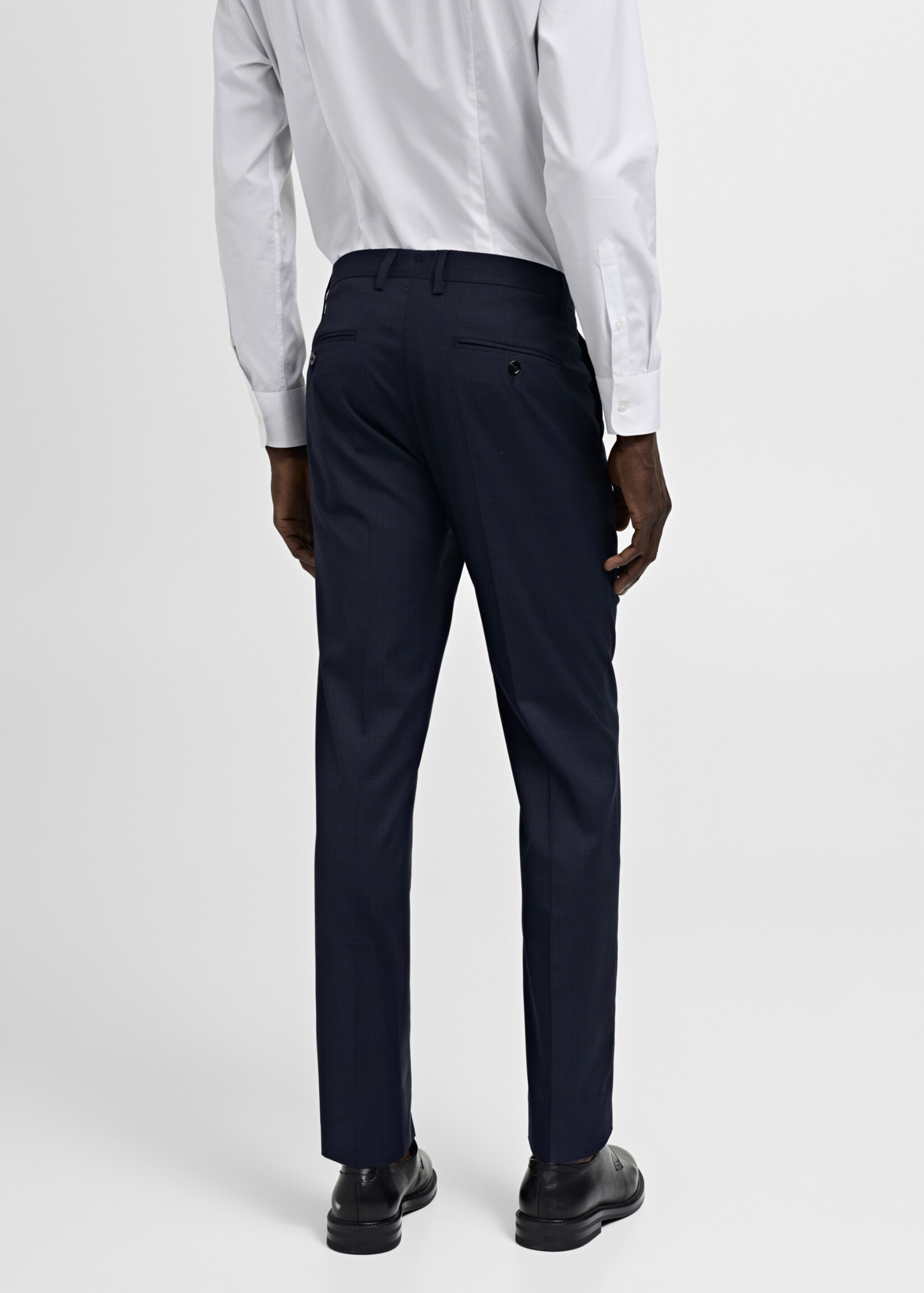 Milan slim-fit suit trousers - Reverse of the article