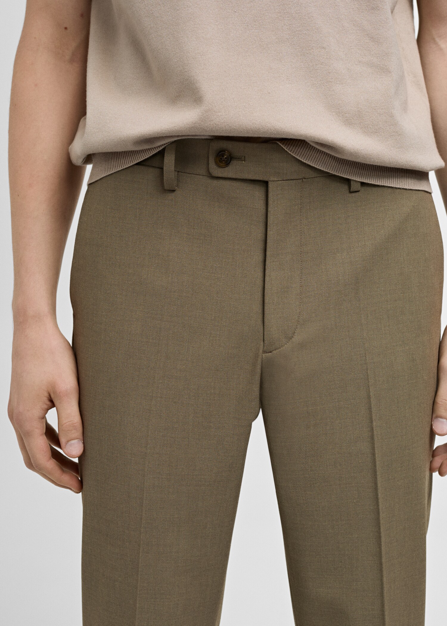 Pantaloni completo slim-fit tessuto comfort stretch - Dettaglio dell'articolo 1