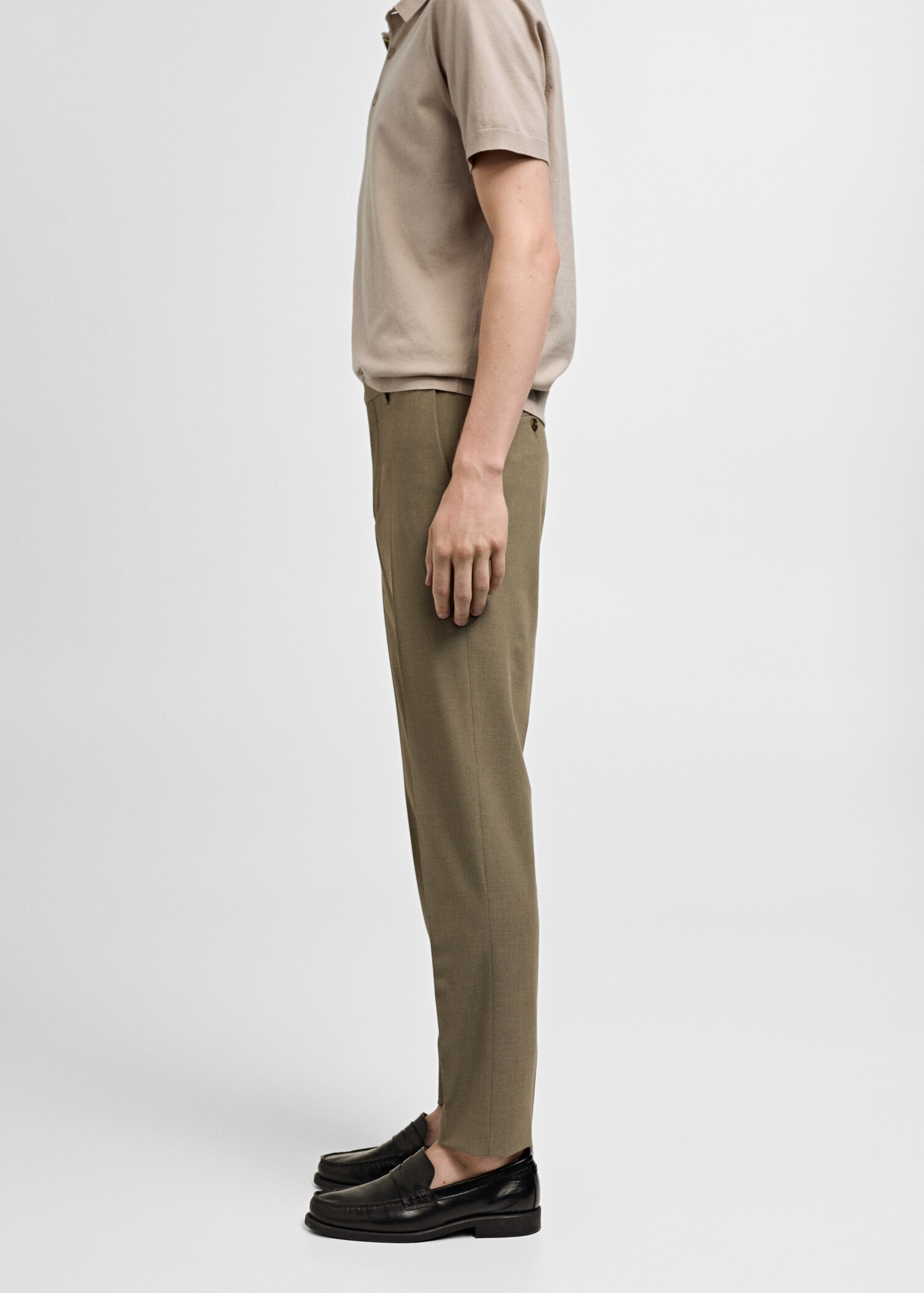 Pantaloni completo slim-fit tessuto comfort stretch - Dettaglio dell'articolo 2