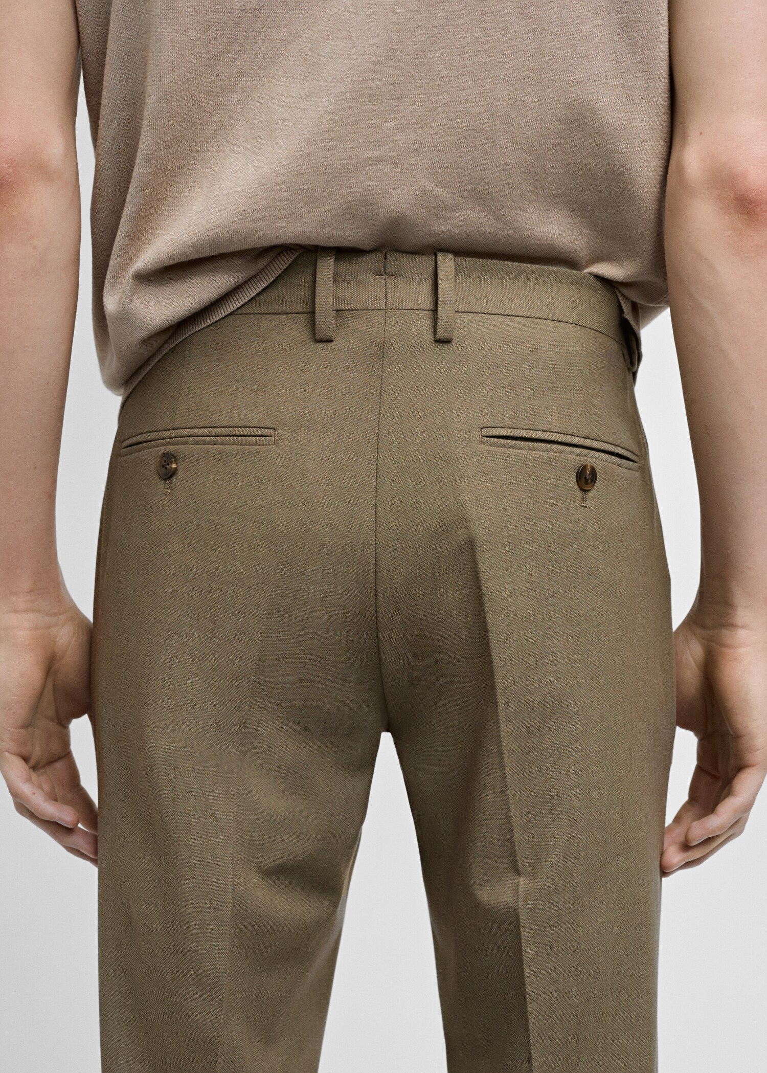 Pantaloni completo slim-fit tessuto comfort stretch - Dettaglio dell'articolo 6