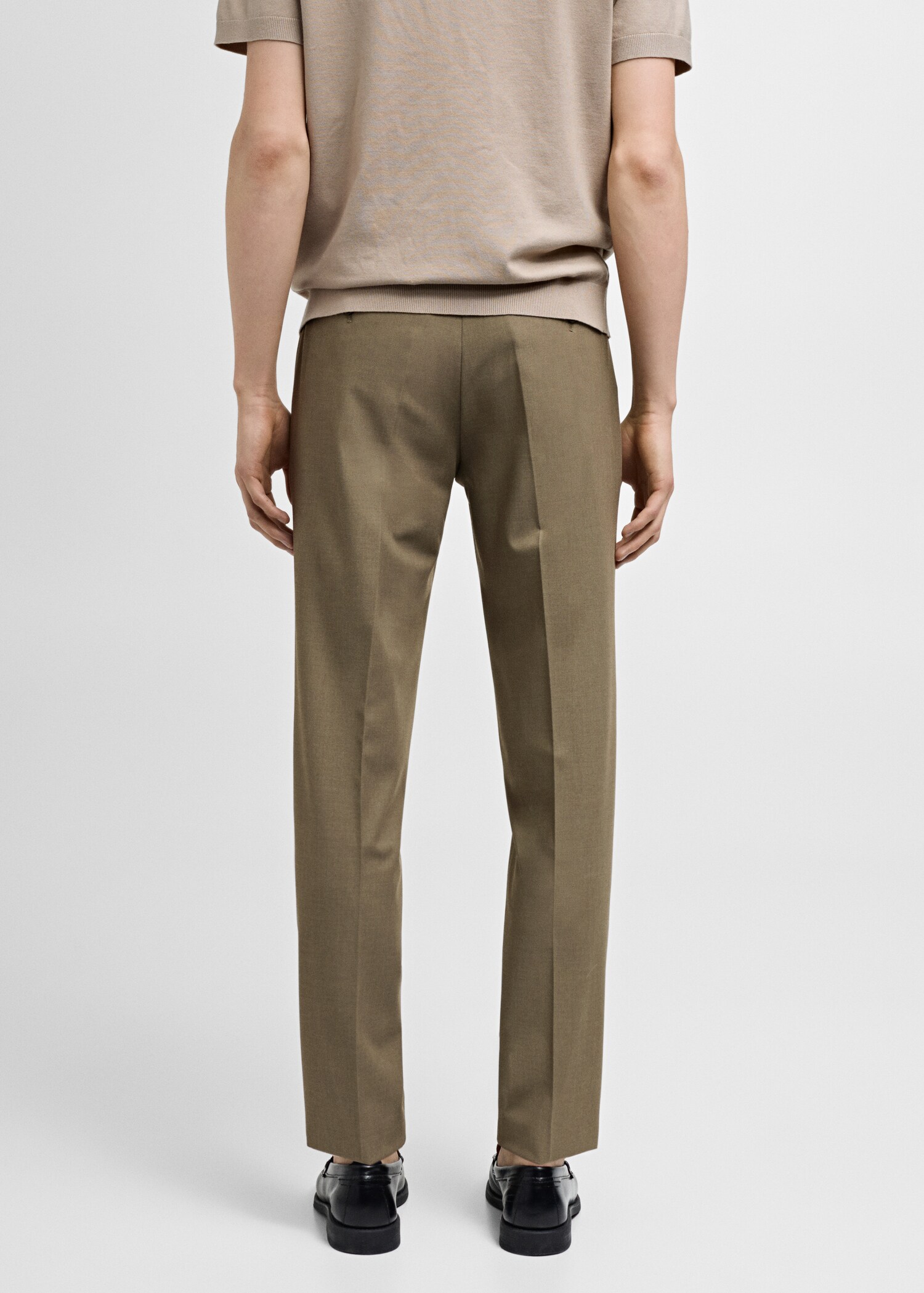 Pantaloni completo slim-fit tessuto comfort stretch - Retro dell'articolo