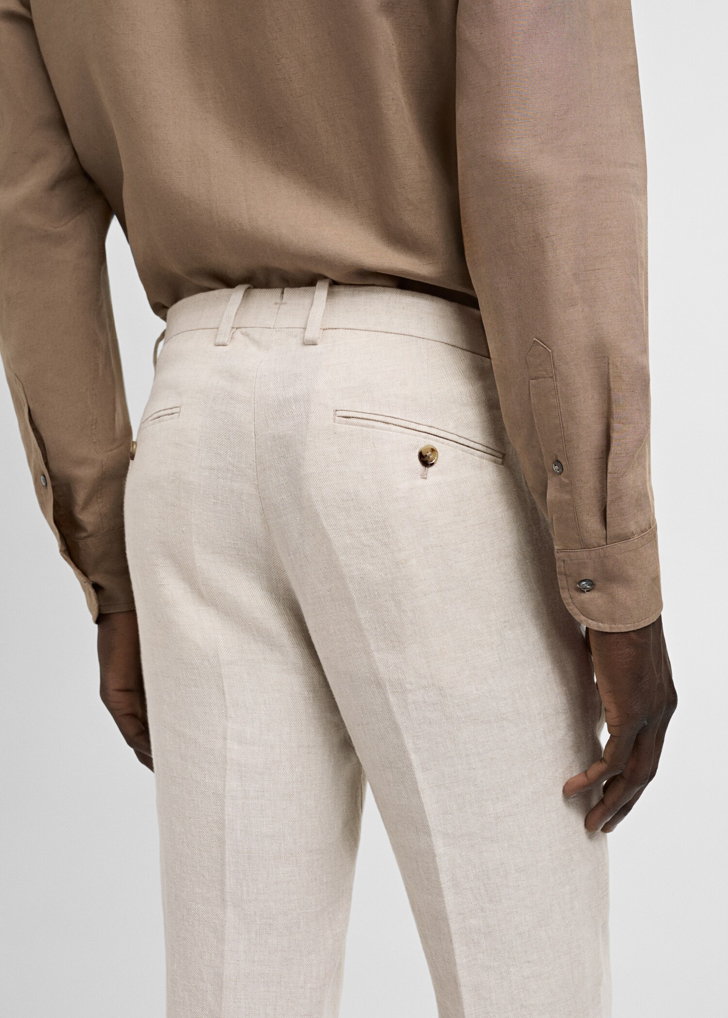 Pantalon costume slim-fit 100 % lin - Détail de l'article 2