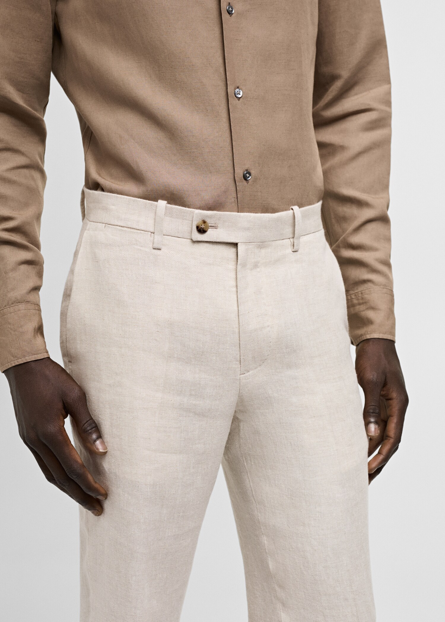 Pantalon costume slim-fit 100 % lin - Détail de l'article 6