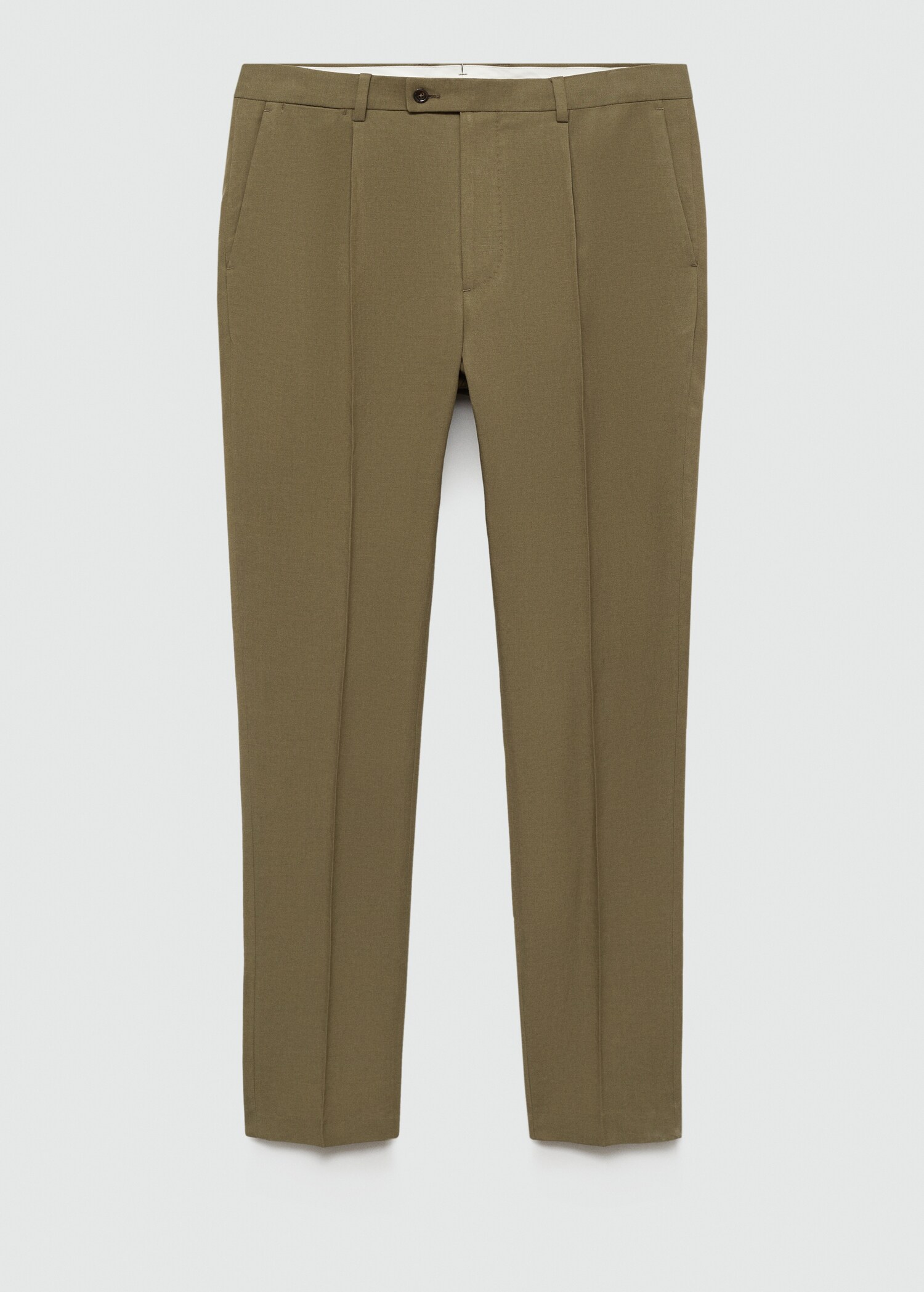 Slimfit Tencel™ suit trousers with pleats - Article without model