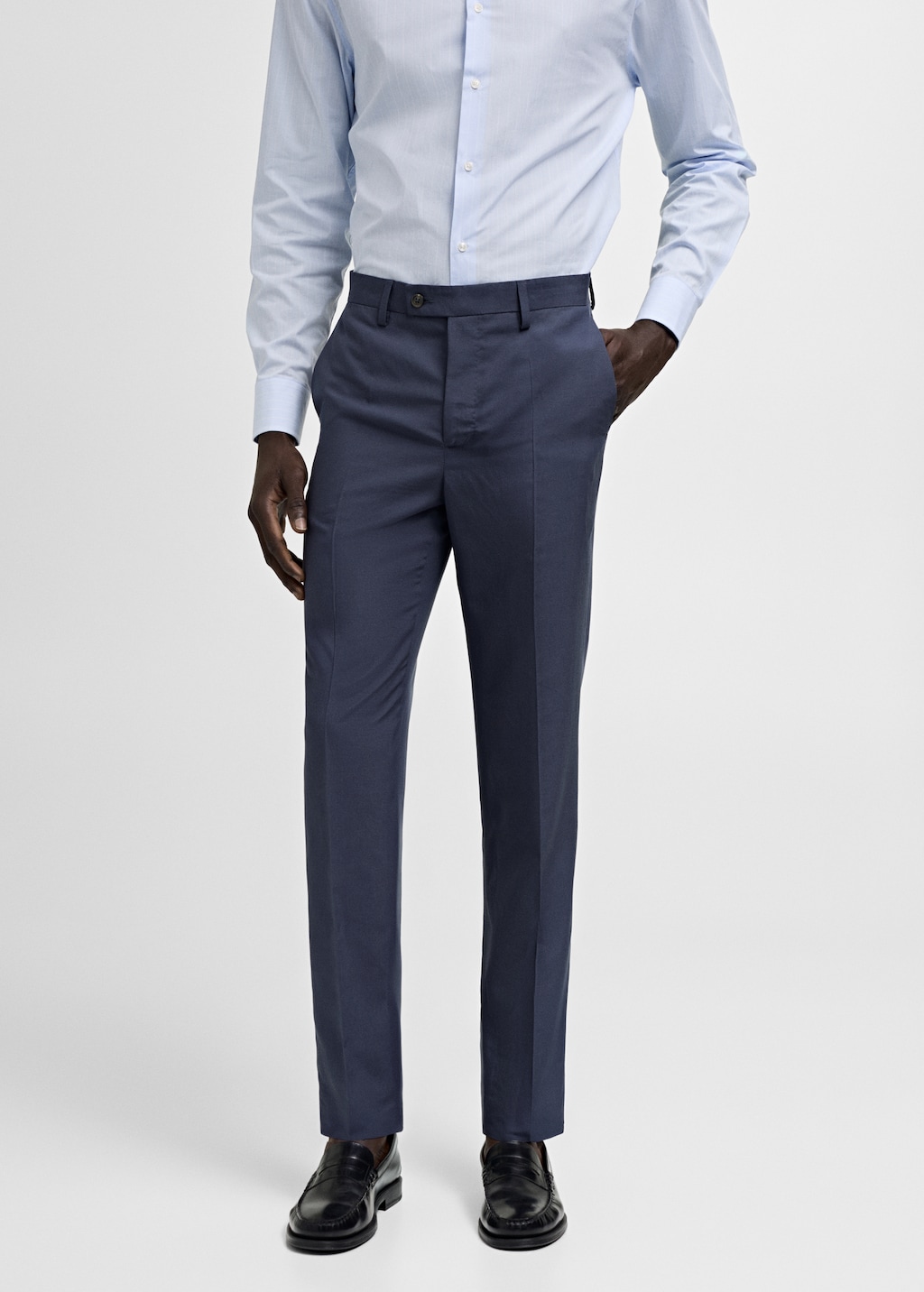 Mango Slim Fit-Anzughose aus Stretchstoff
