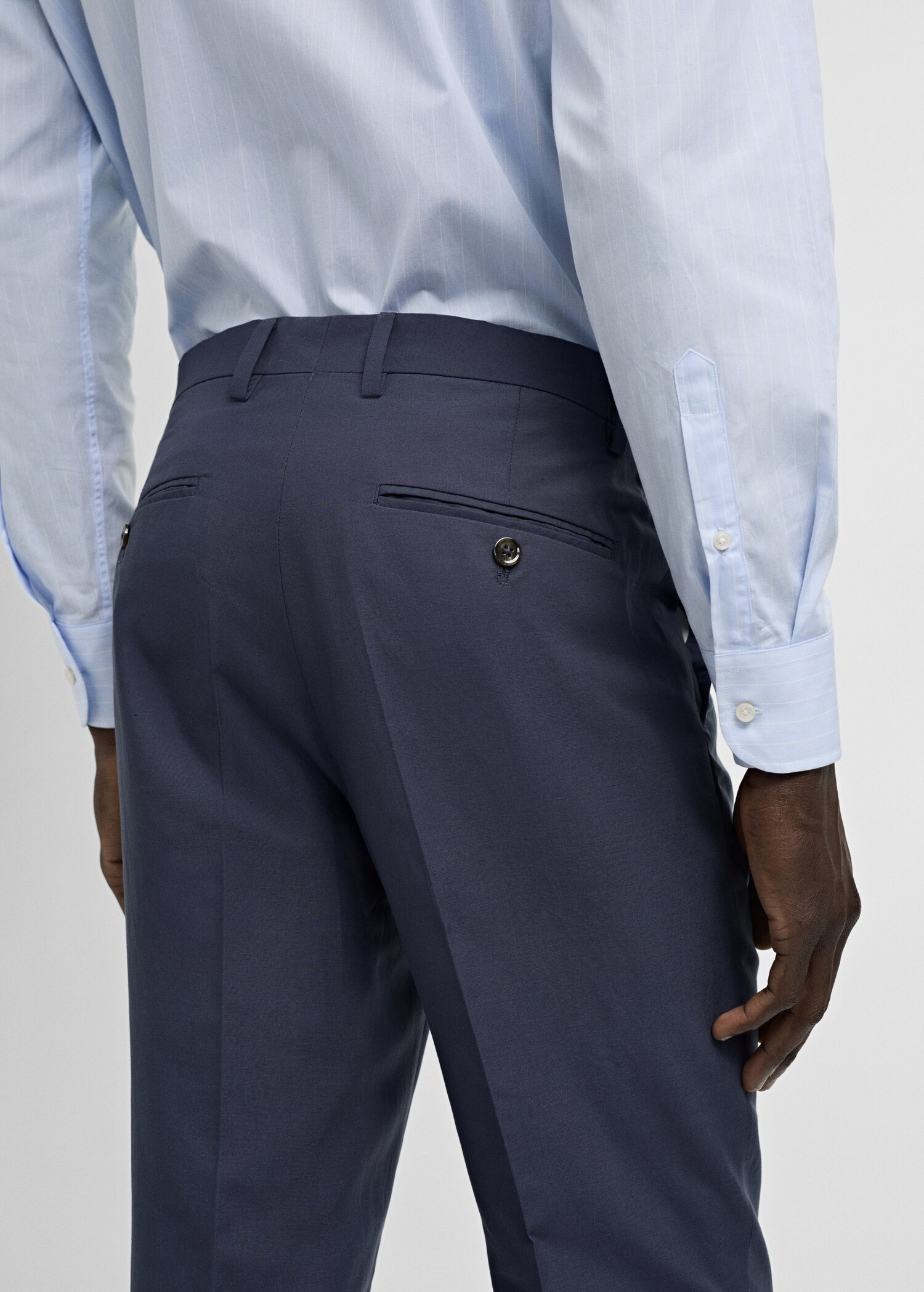 Pantalón traje slim fit tejido comfort stretch - Detalle del artículo 2