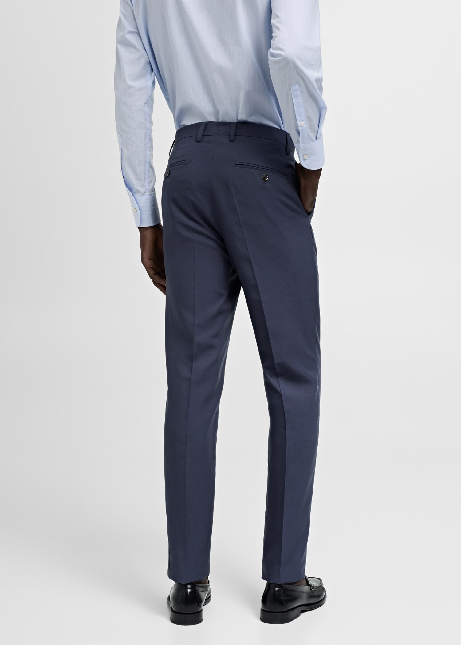 Pantalón traje slim fit tejido comfort stretch - Reverso del artículo