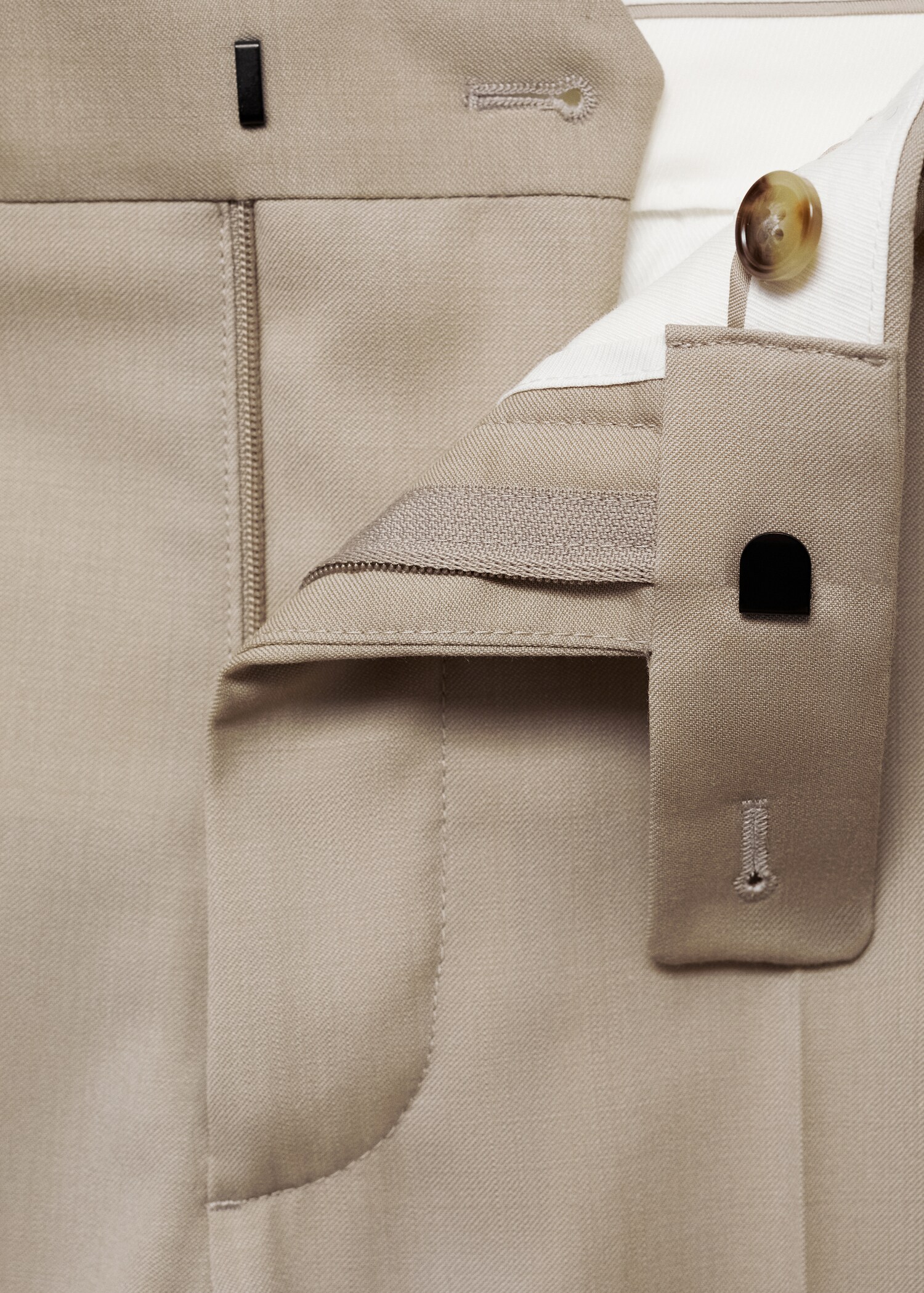 Pantalón traje slim fit 100% lana virgen - Detalle del artículo 8