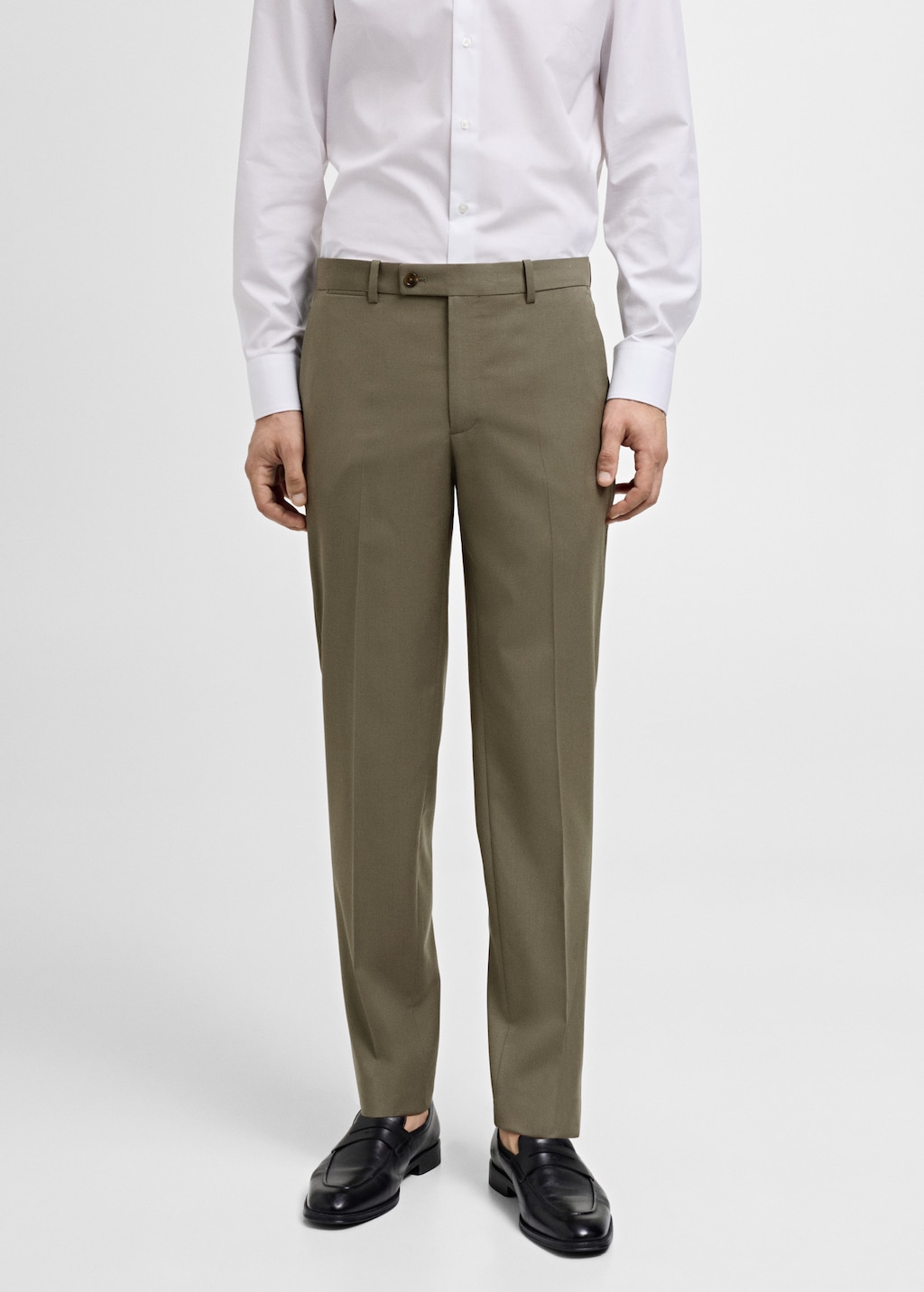 Mango Slim-Fit-Anzughose aus 100 % Schurwolle