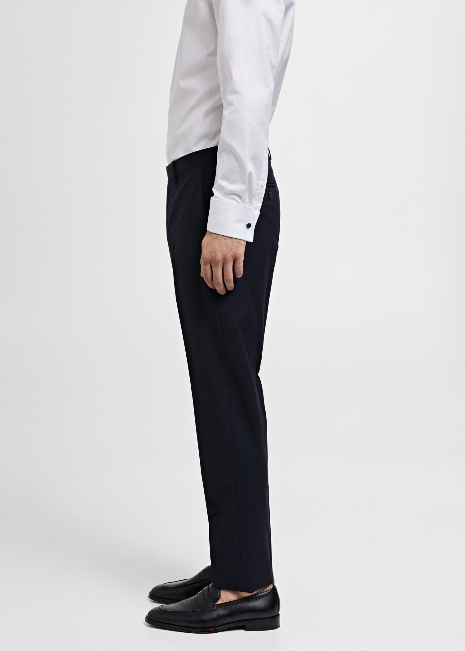 Pantalón traje slim fit 100% lana virgen - Detalle del artículo 2