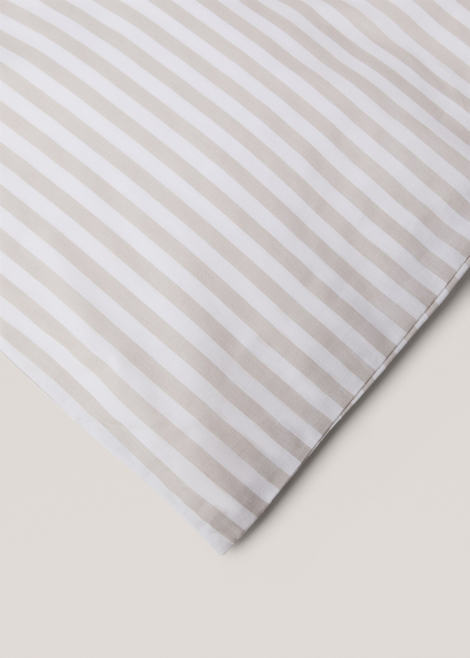 Striped cotton duvet cover Superking bed - Details of the article 3