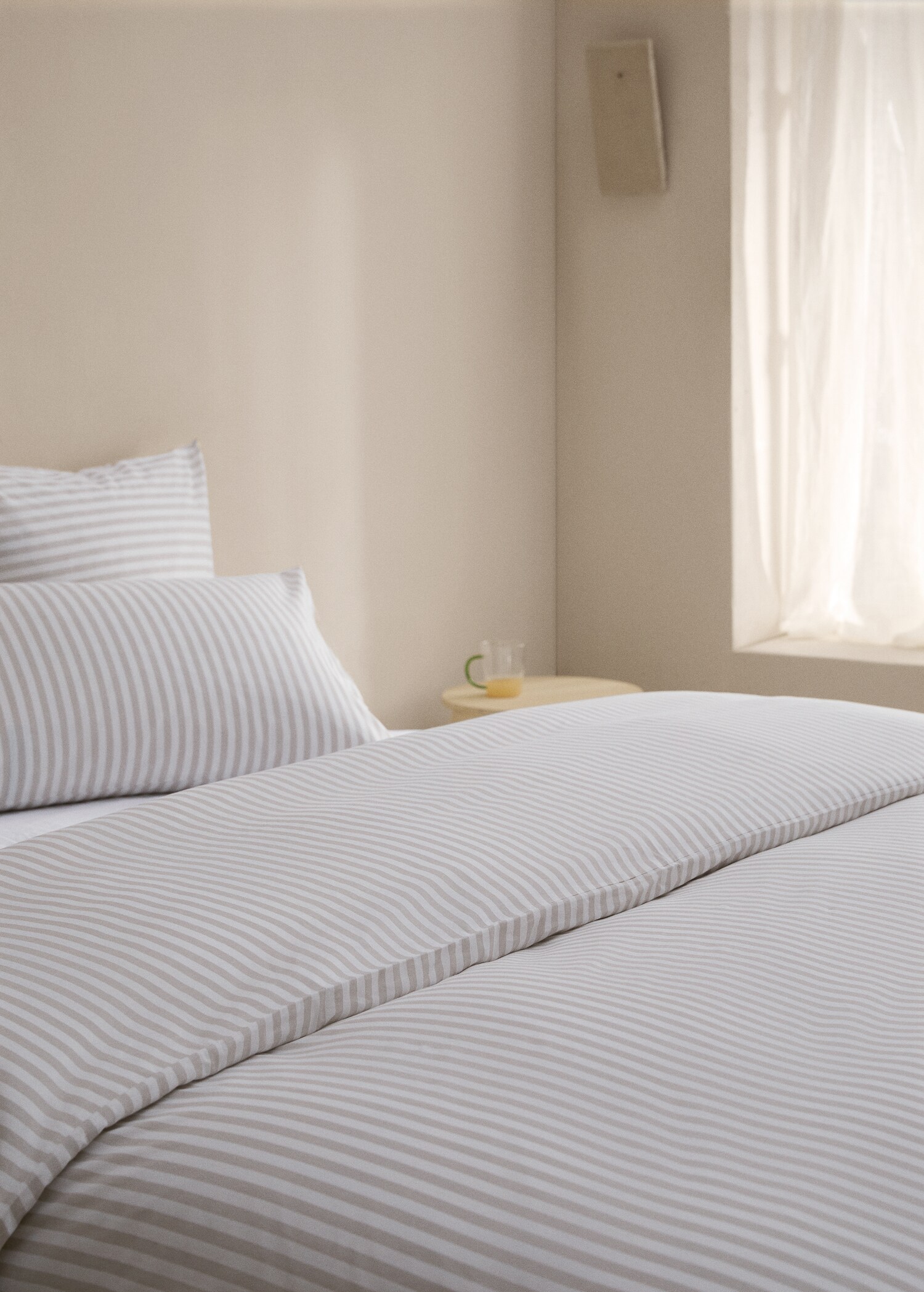 Striped cotton duvet cover Superking bed - Details of the article 8