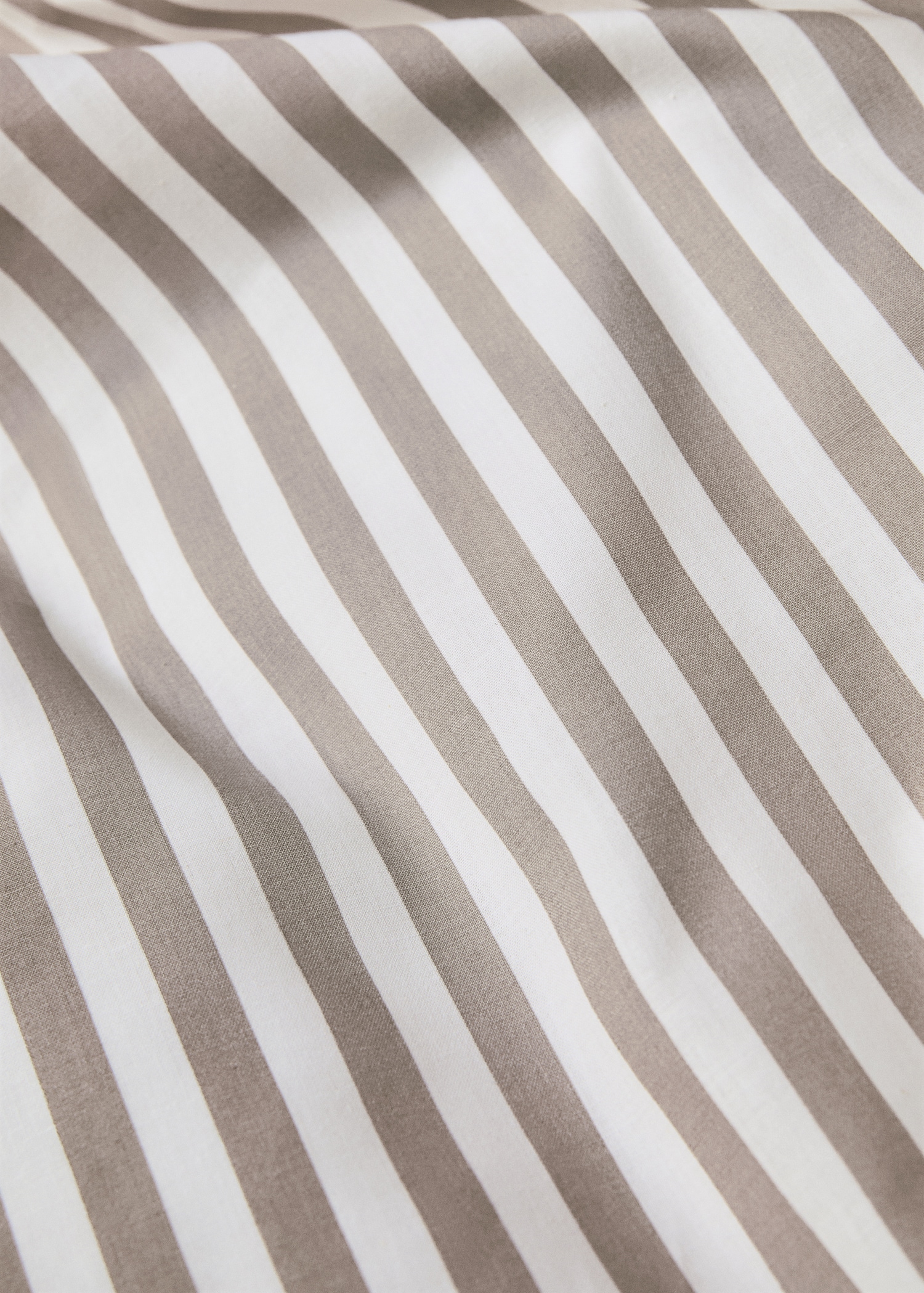 Striped cotton duvet cover Superking bed - Details of the article 1