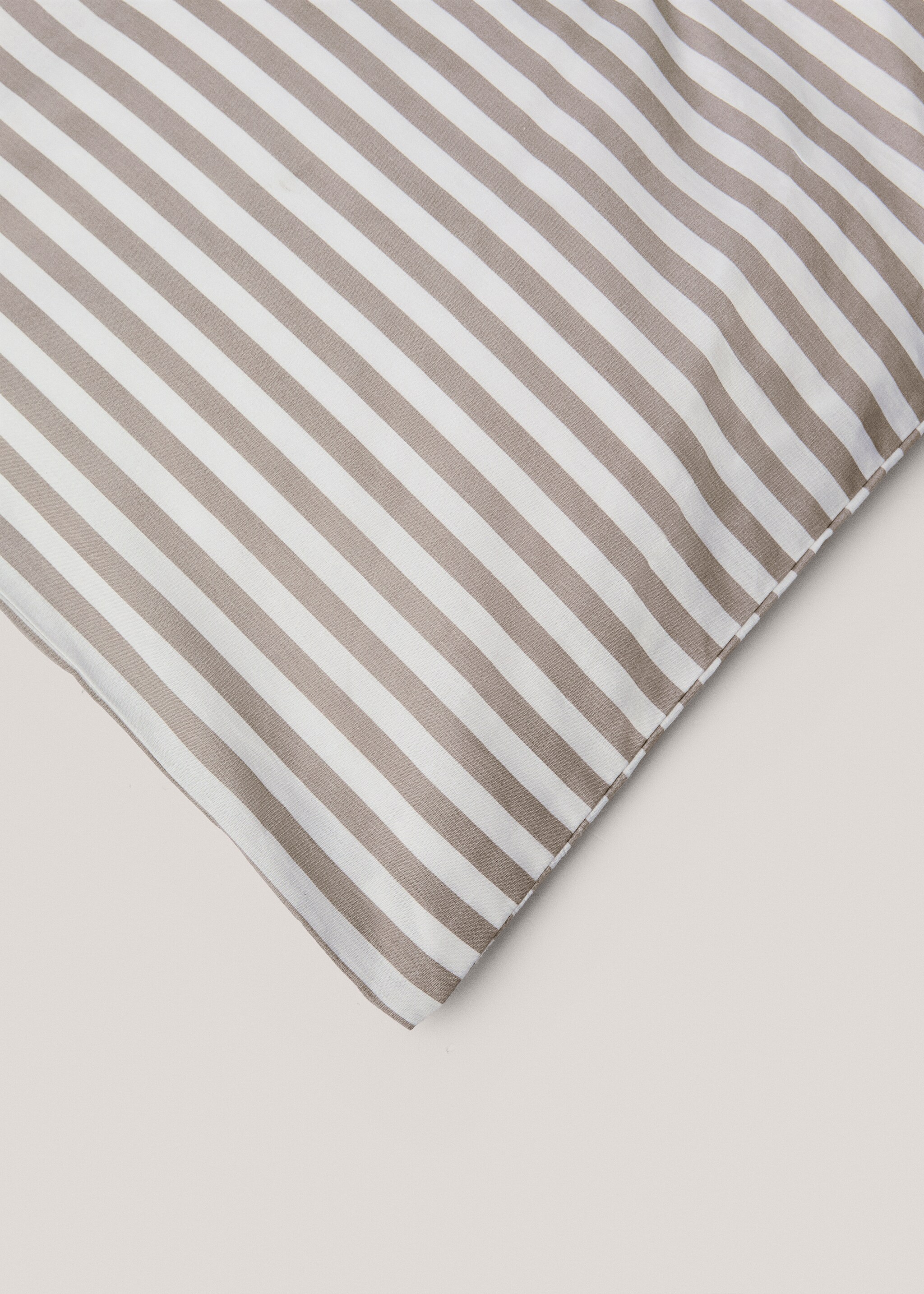 Striped cotton duvet cover Single bed - Details of the article 2