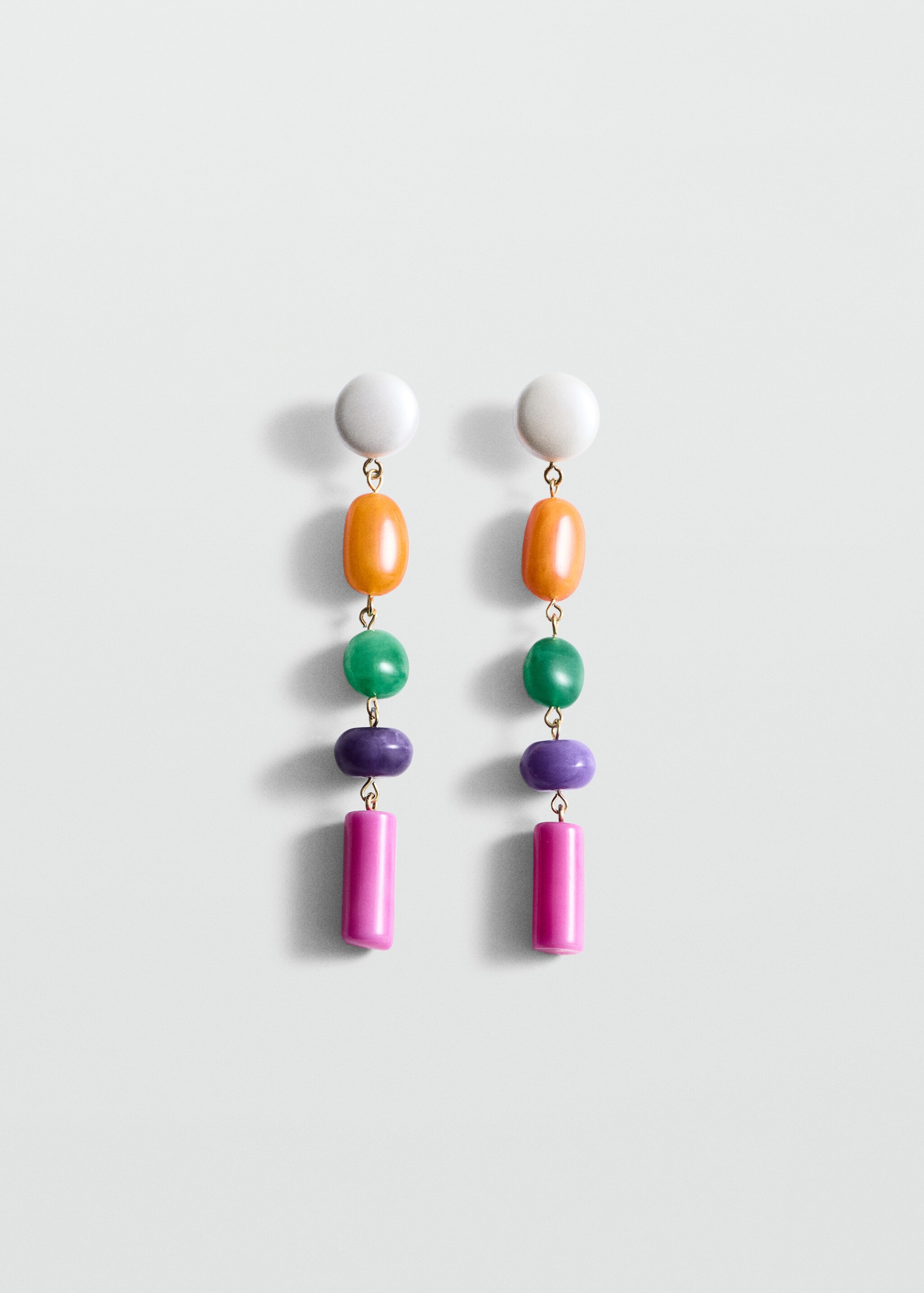 Beaded pendant earrings - Article without model